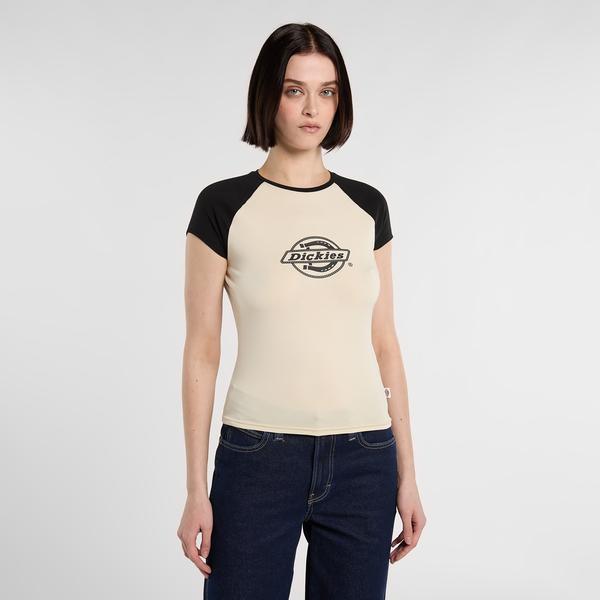 Dickies Forth Show Raglan Kadın Beyaz T-Shirt