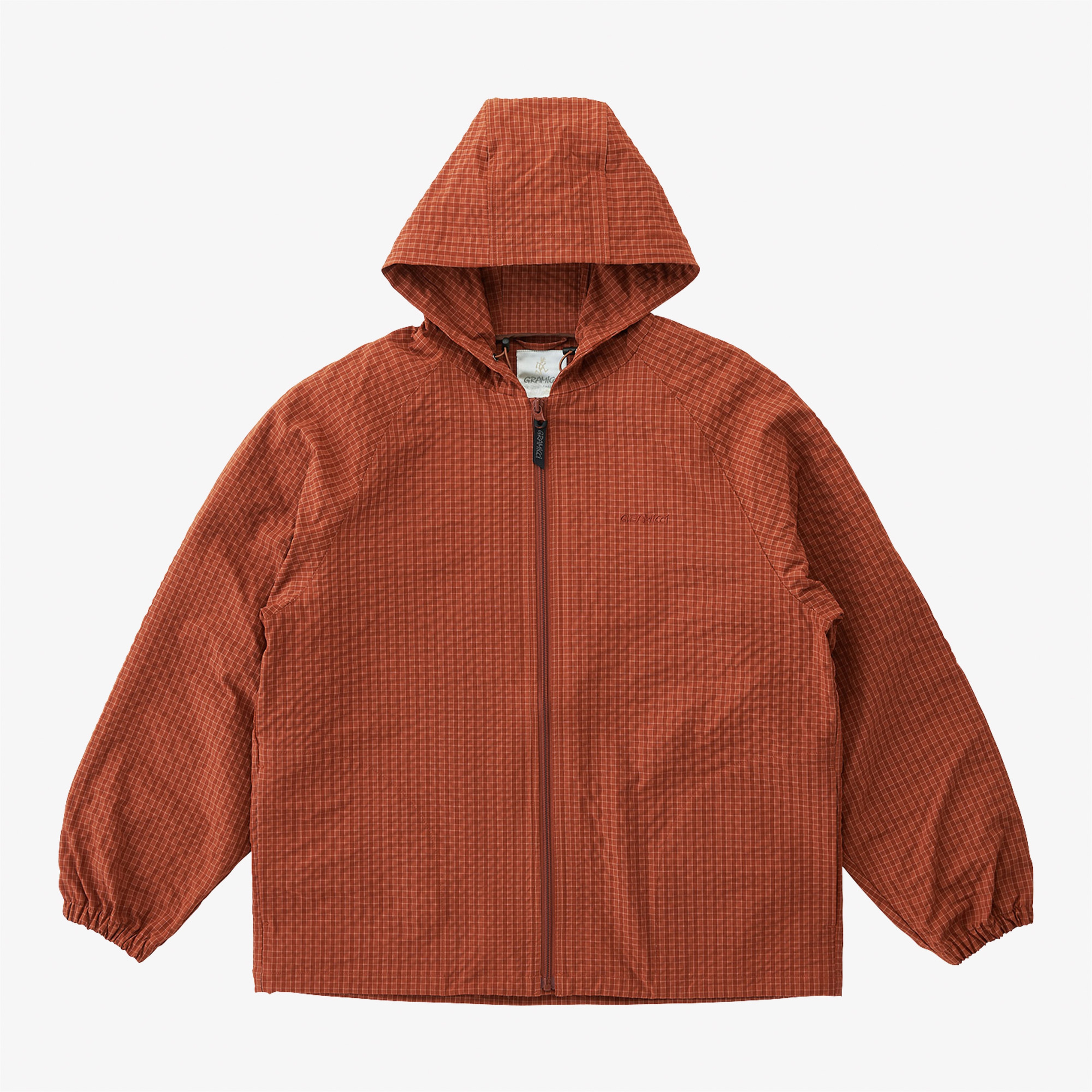 Gramicci Northside Plaid Hooded Erkek Kahverengi Sweatshirt