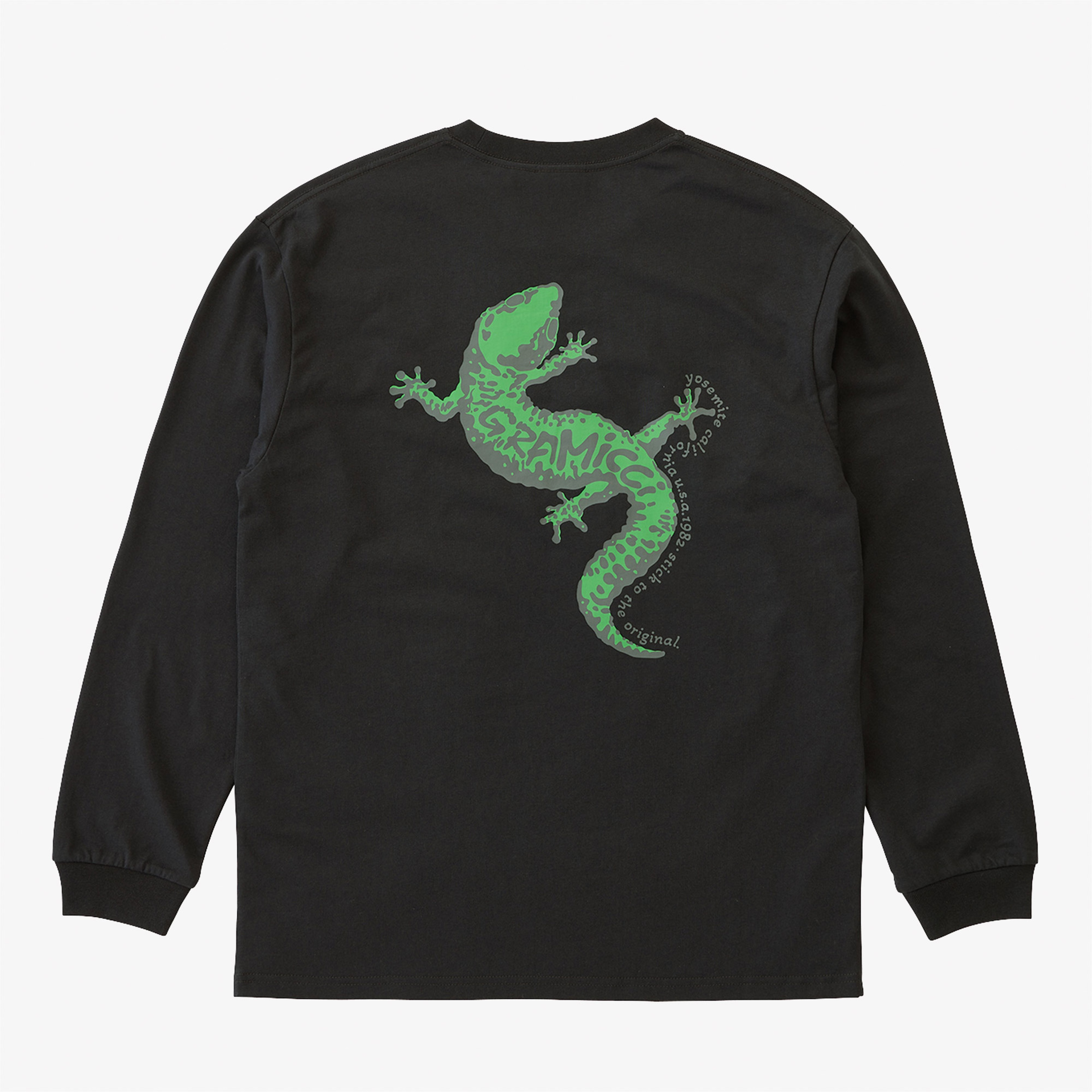 Gramicci Gecko Erkek Siyah Uzun Kollu T-Shirt