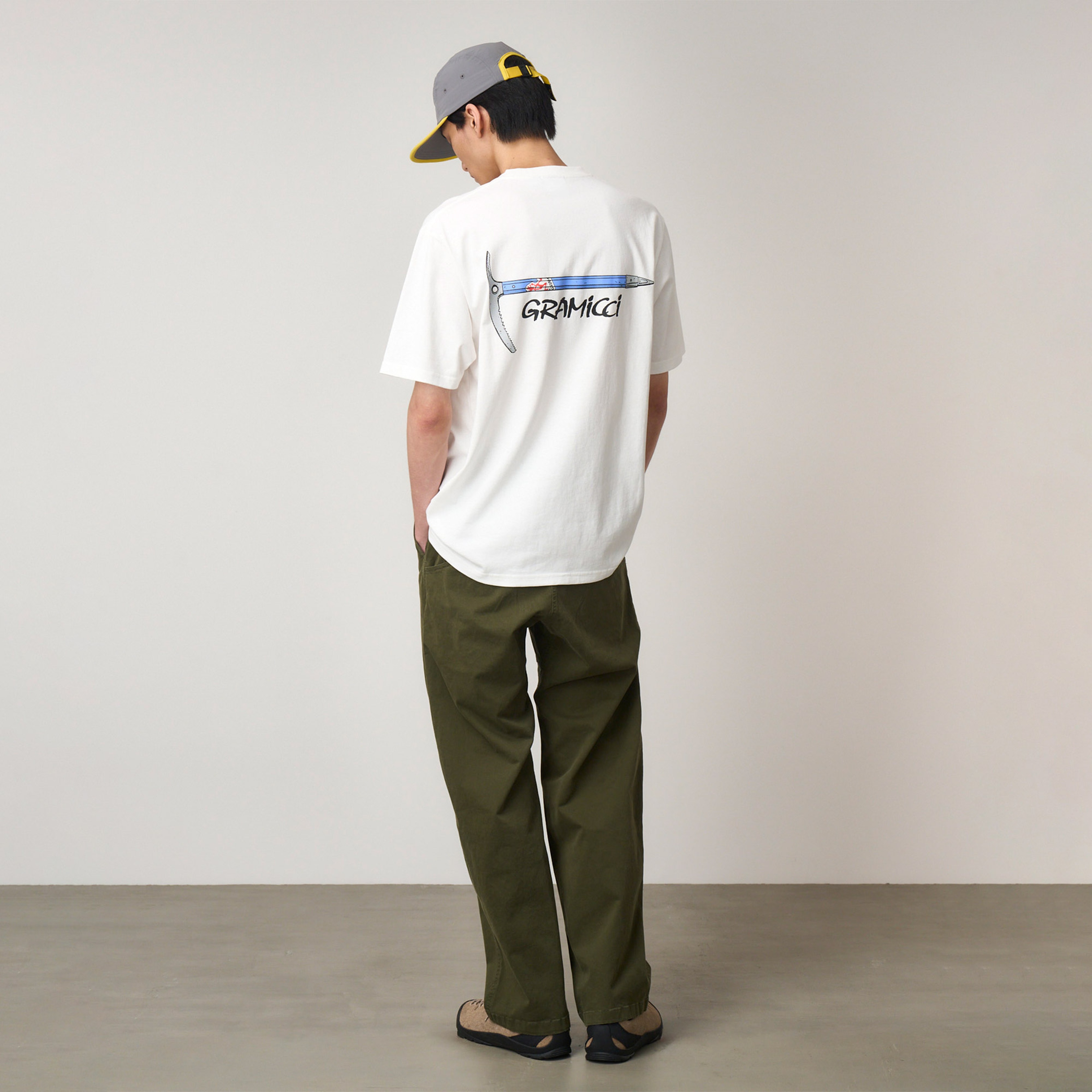 Gramicci Ice Axe Erkek Beyaz T-Shirt