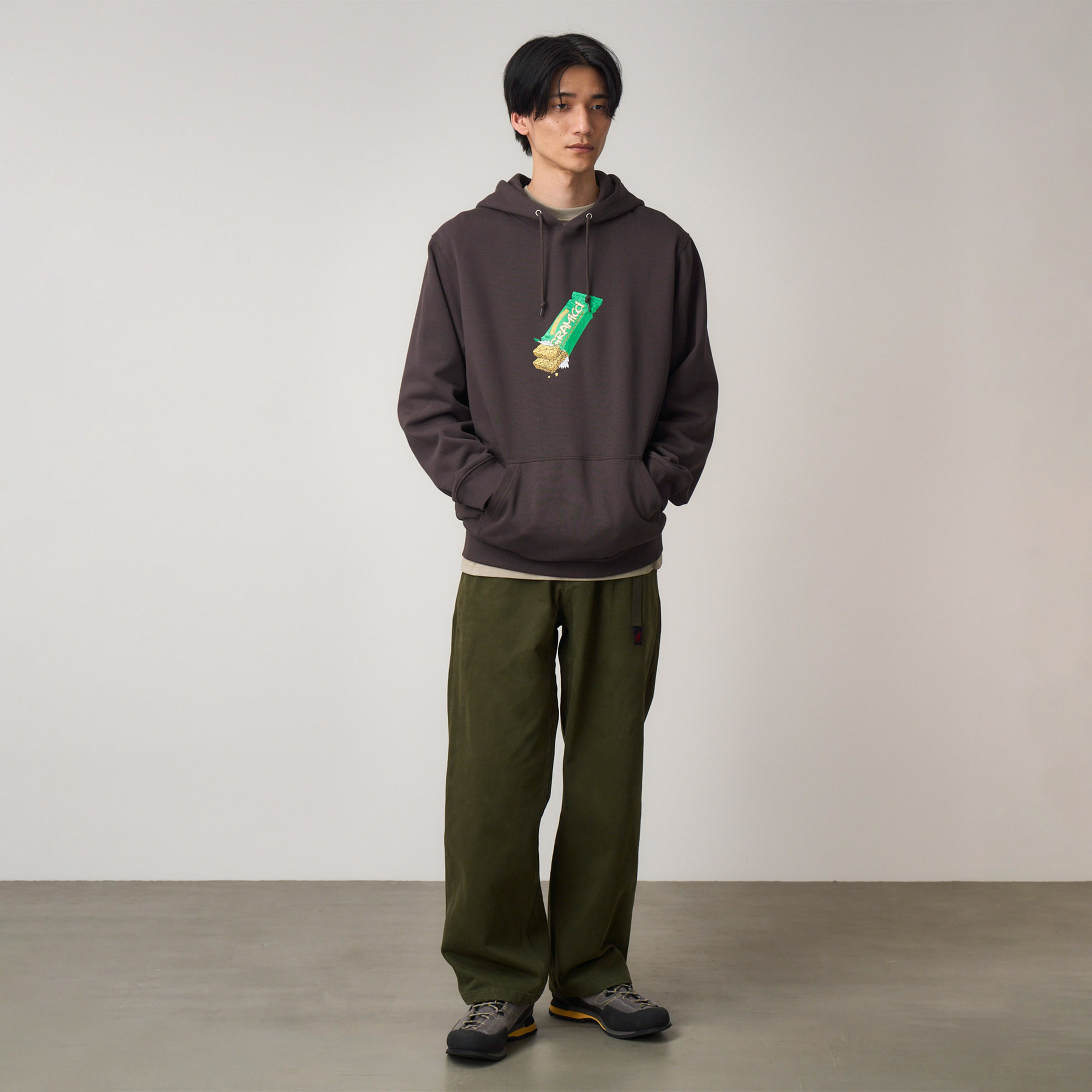 Gramicci Granola Hooded Erkek Kahverengi Sweatshirt