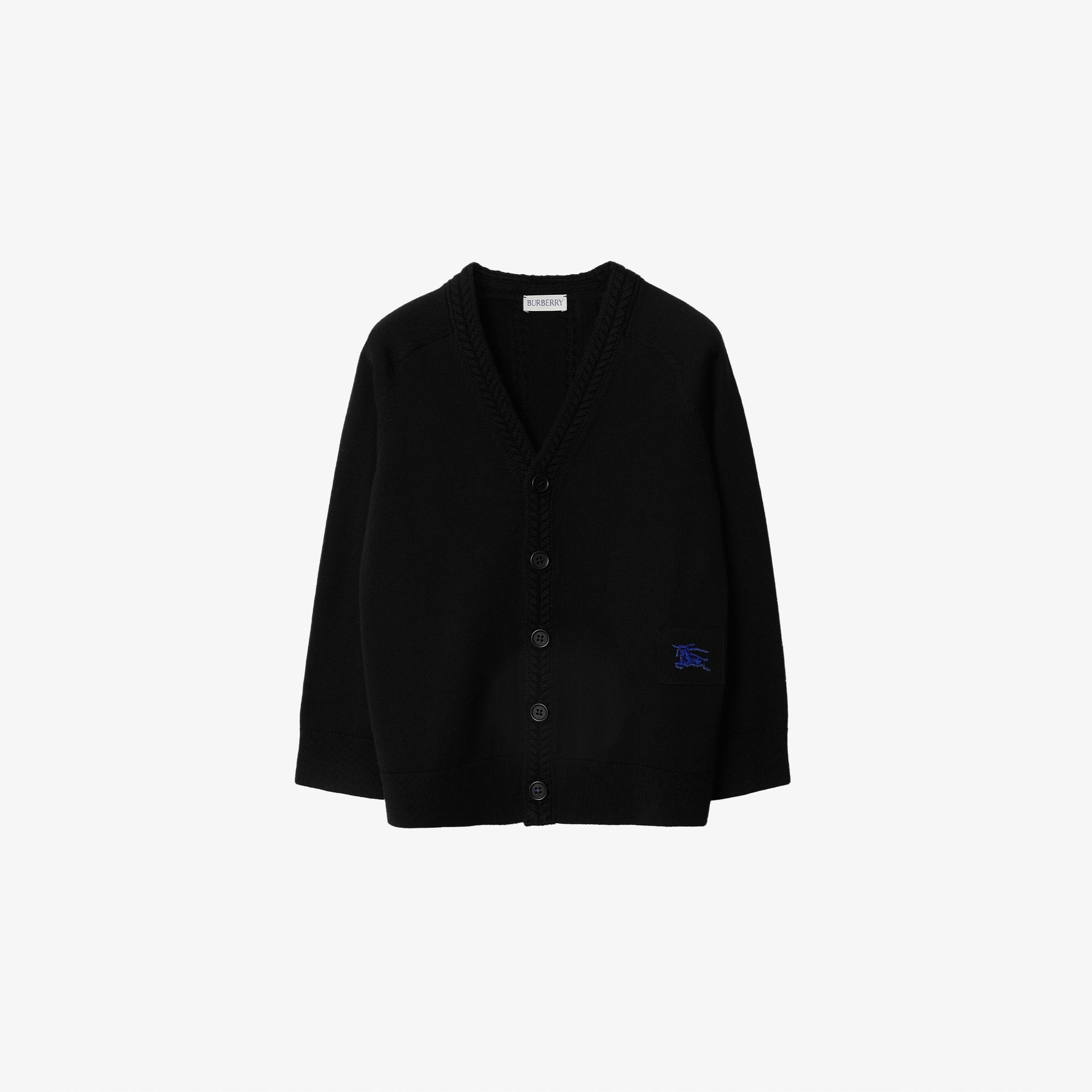 Burberry Yün Çocuk Siyah Hırka