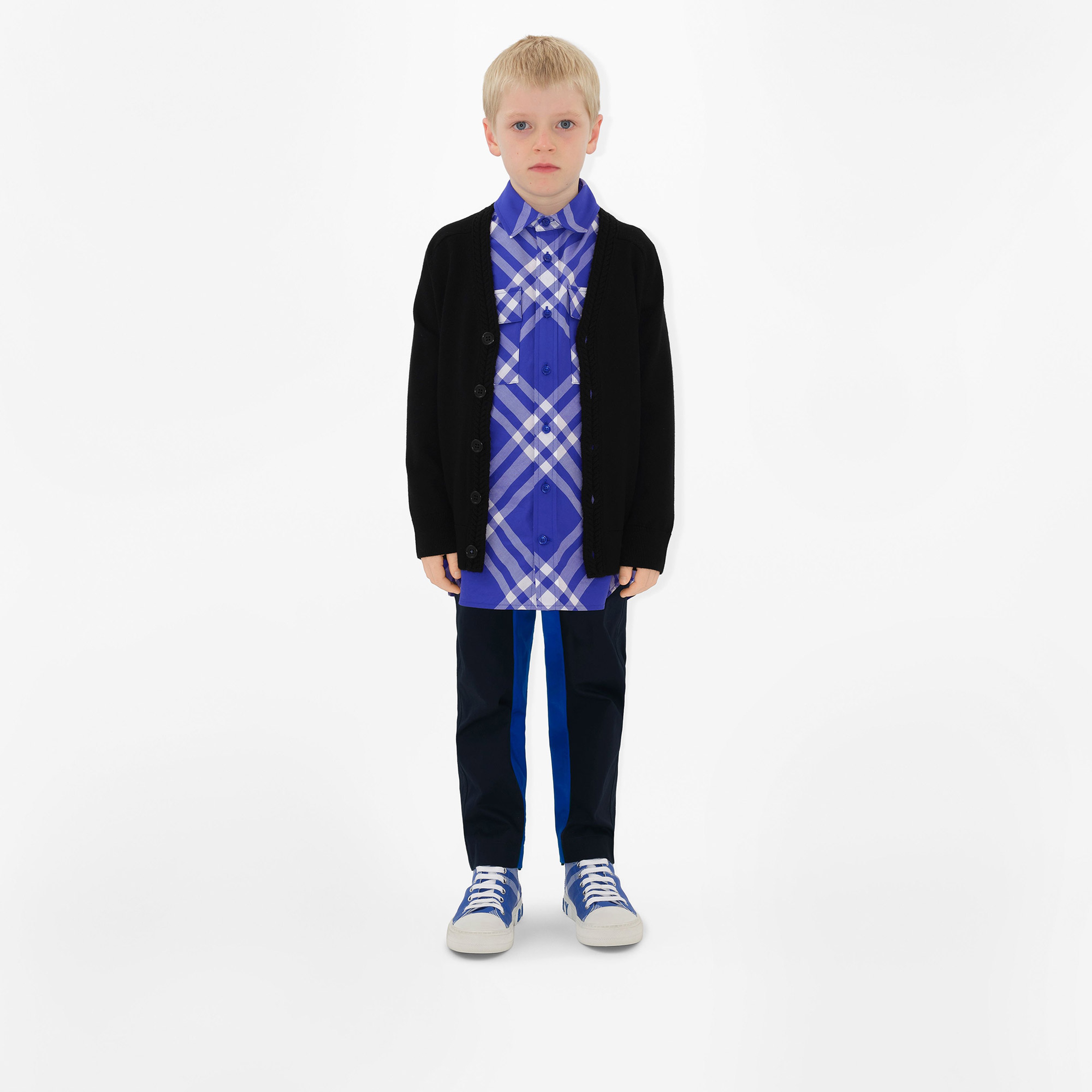 Burberry Yün Çocuk Siyah Hırka