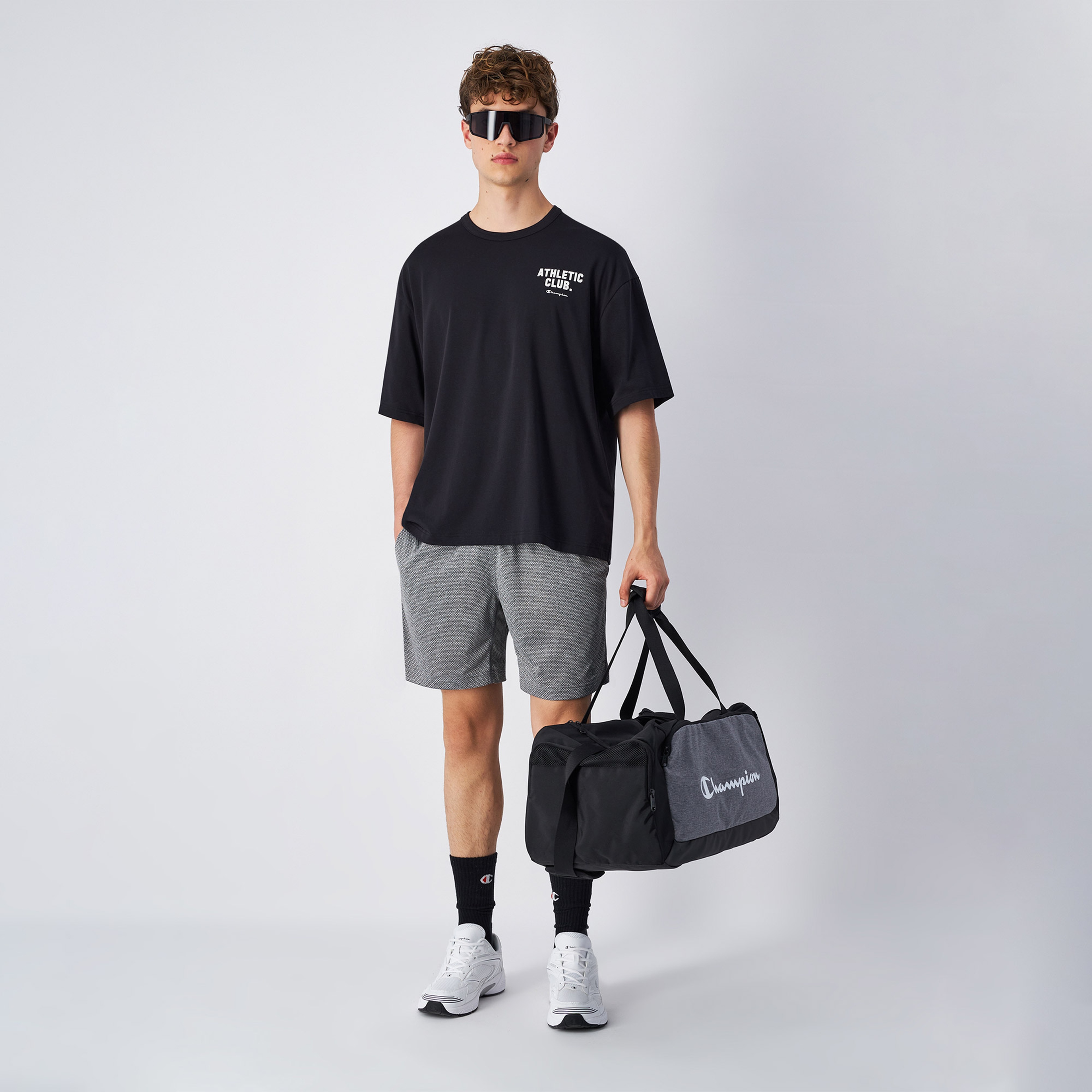 Champion Athletics Erkek Siyah T-Shirt