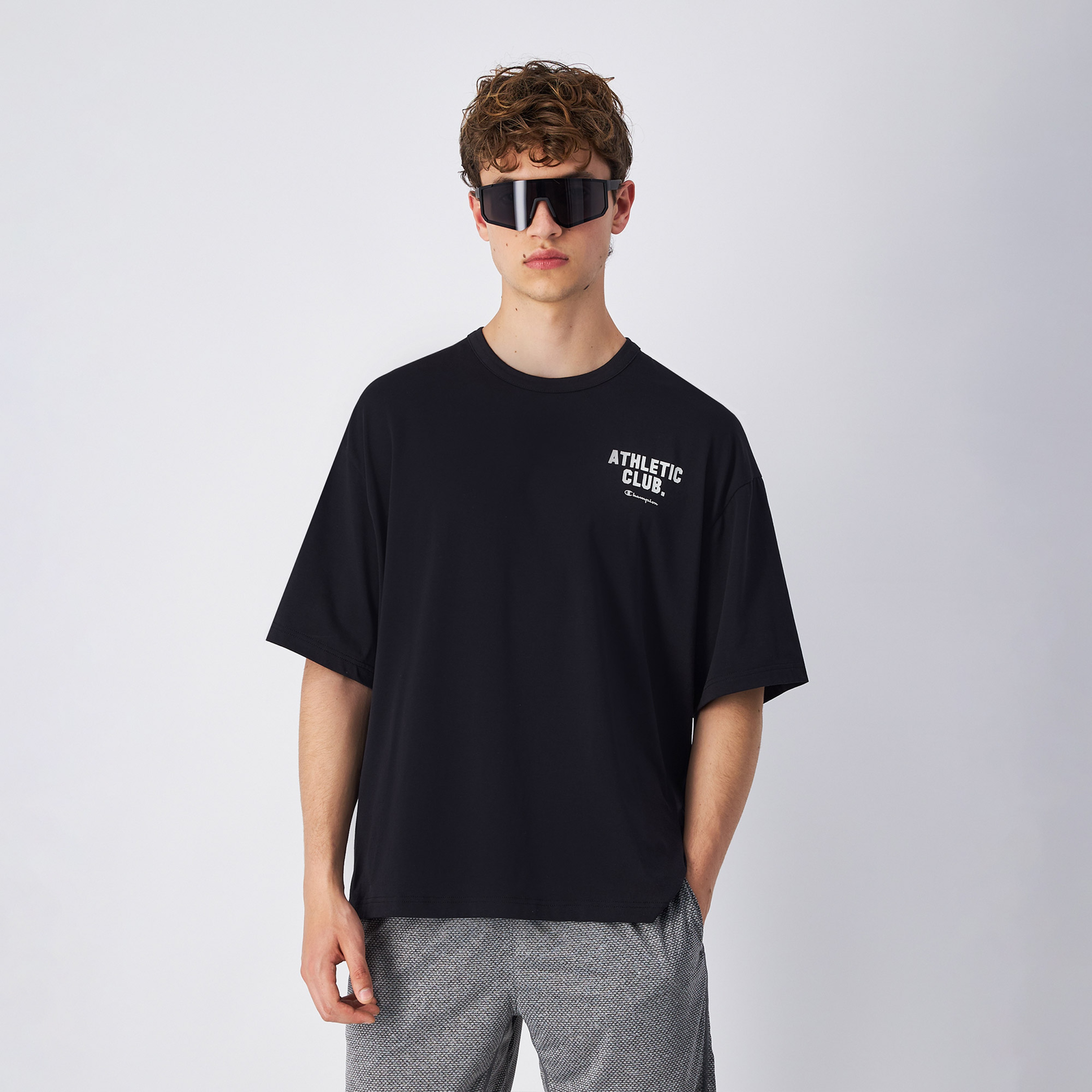 Champion Athletics Erkek Siyah T-Shirt