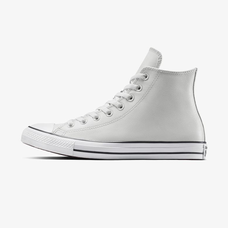 Converse Chuck Taylor All Star Leather Unisex Gri Sneaker