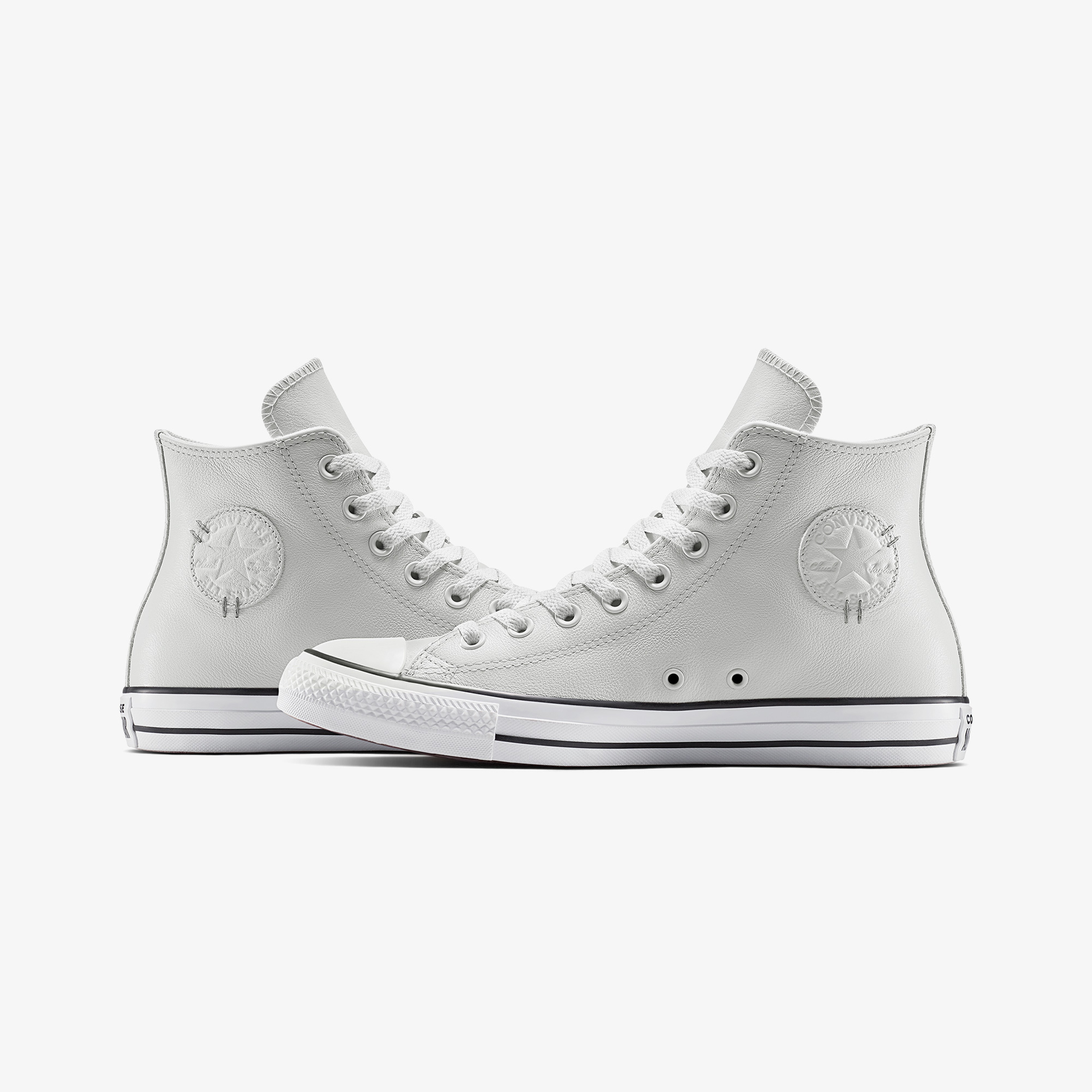 Converse Chuck Taylor All Star Leather Unisex Gri Sneaker