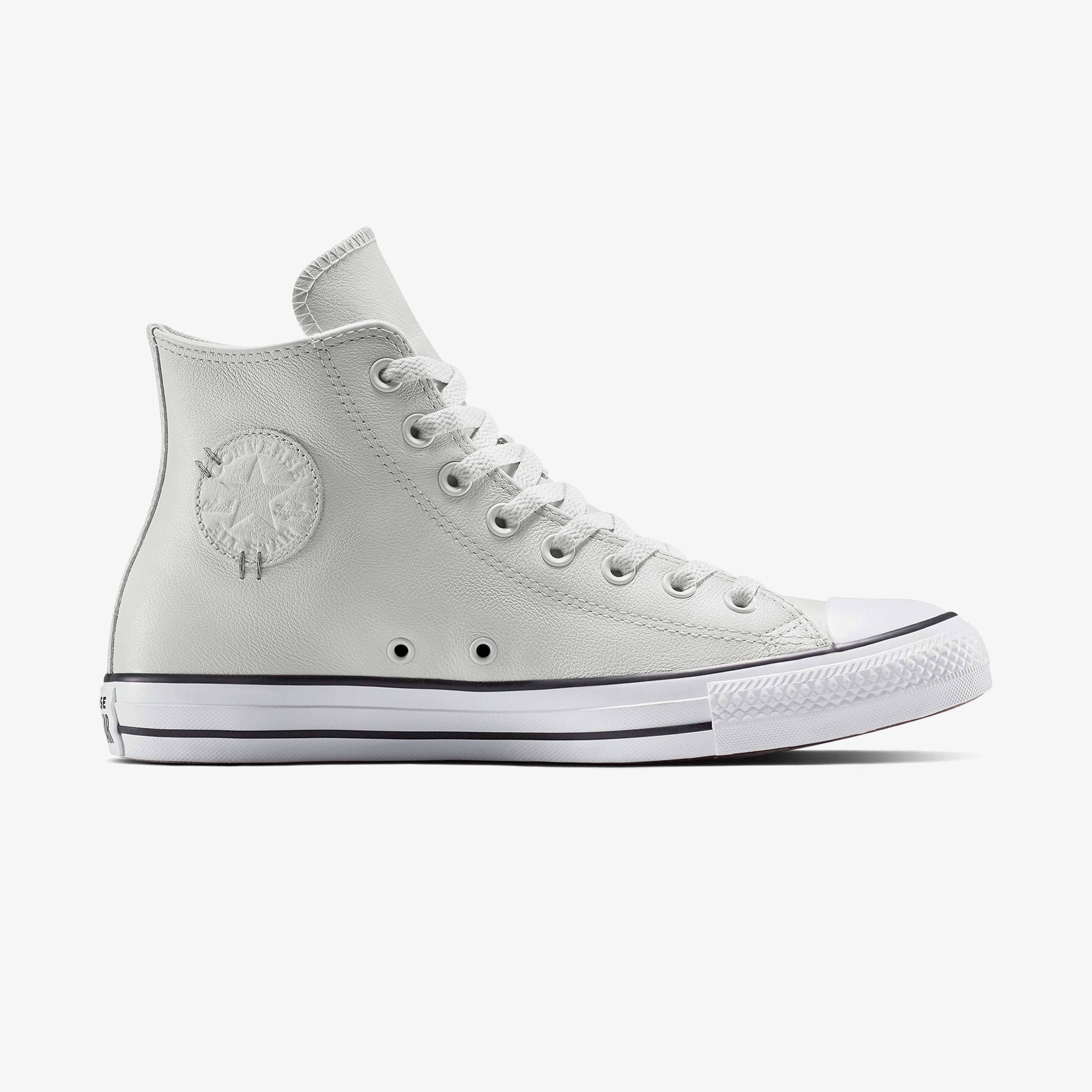Converse Chuck Taylor All Star Leather Unisex Gri Sneaker