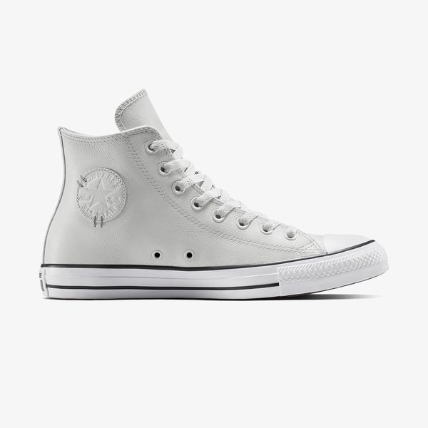 Converse Chuck Taylor All Star Leather Unisex Gri Sneaker