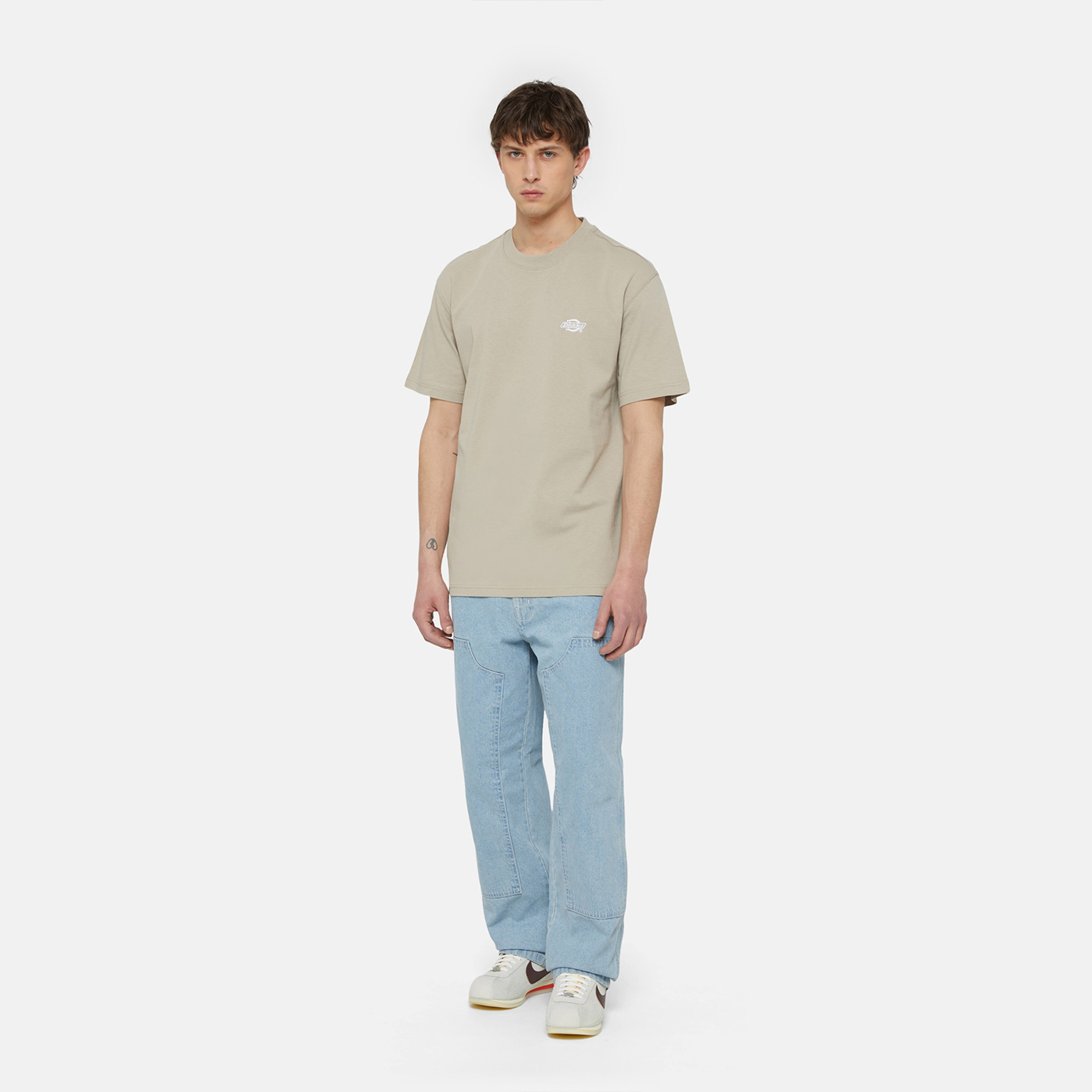 Dickies Summerdale Ss Erkek Krem T-Shirt