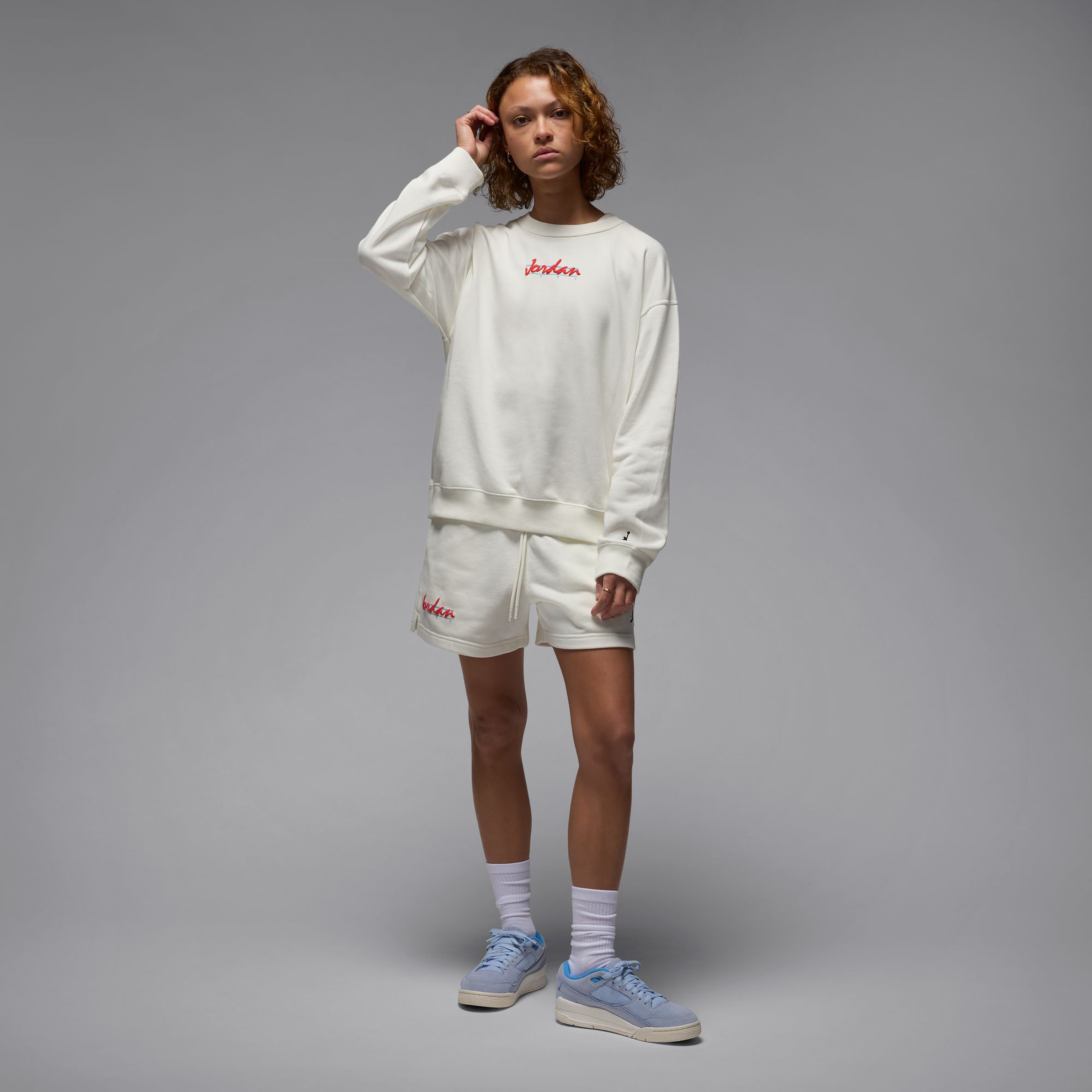 Jordan Brooklyn Kadın Beyaz Şort