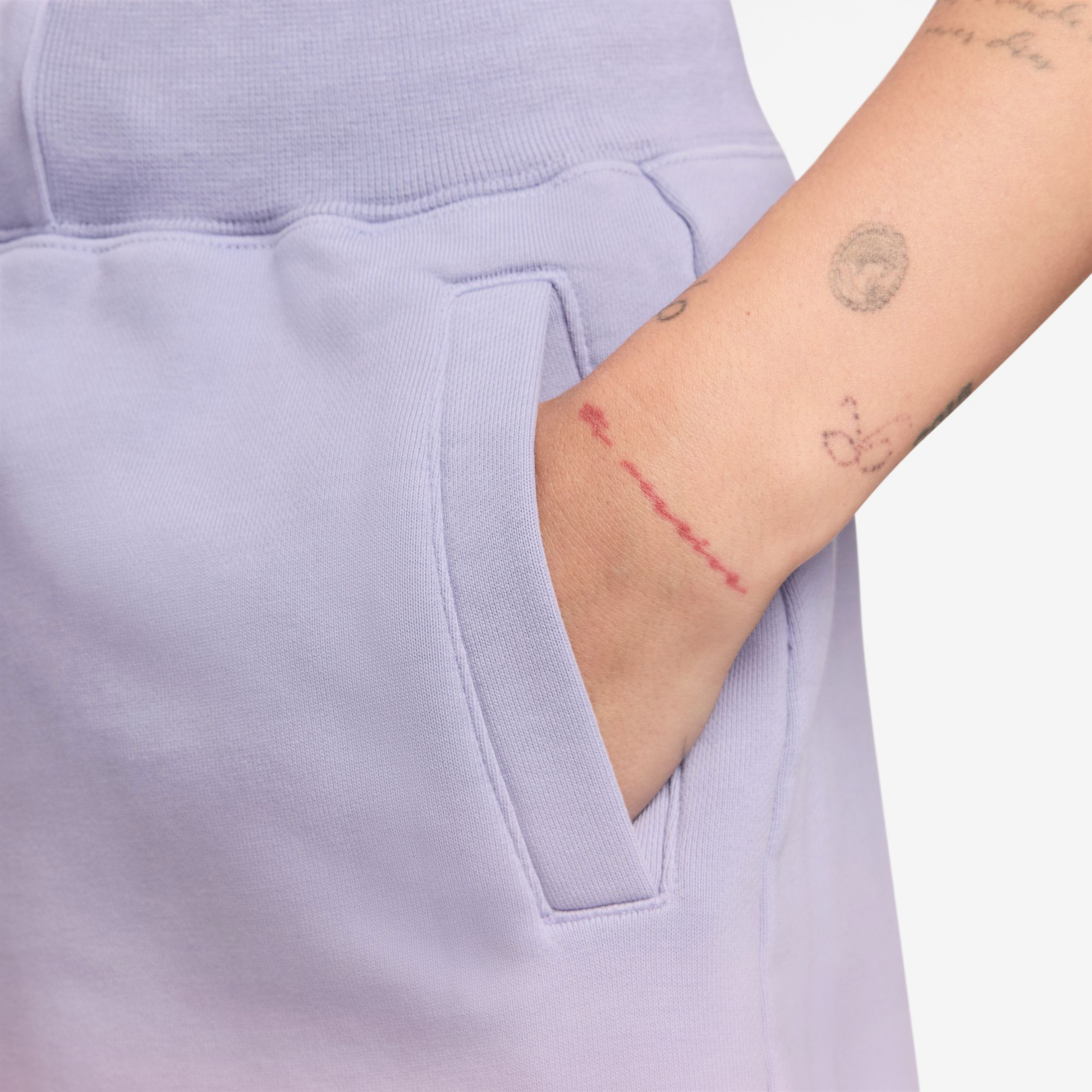 Jordan Flight Fleece Kadın Mor Şort