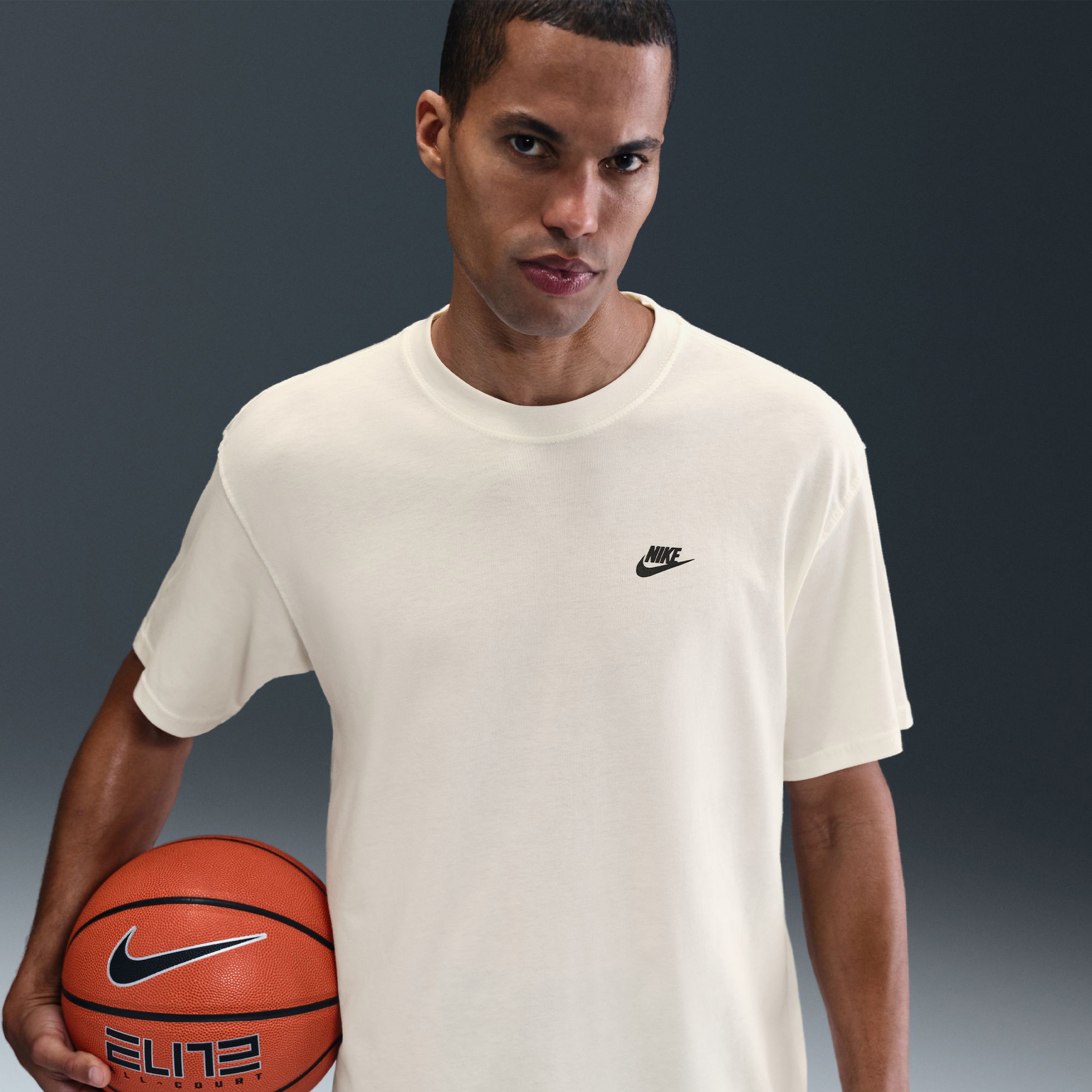 Nike M90 Hoop Erkek Beyaz T-Shirt