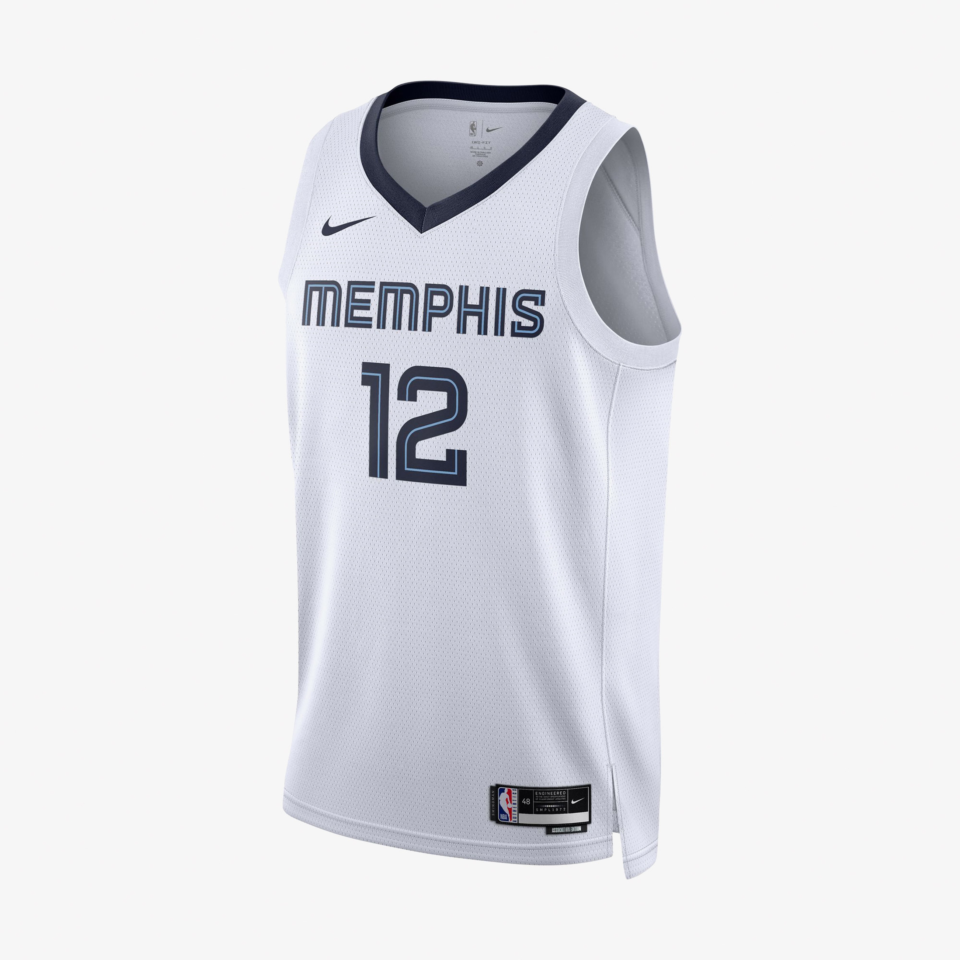 Nike Memphis Grizzlies Association Edition 2022/23 Dri-FIT Erkek Beyaz Forma