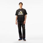 The Markert Static Arc Opened Erkek Siyah Eşofman Altı