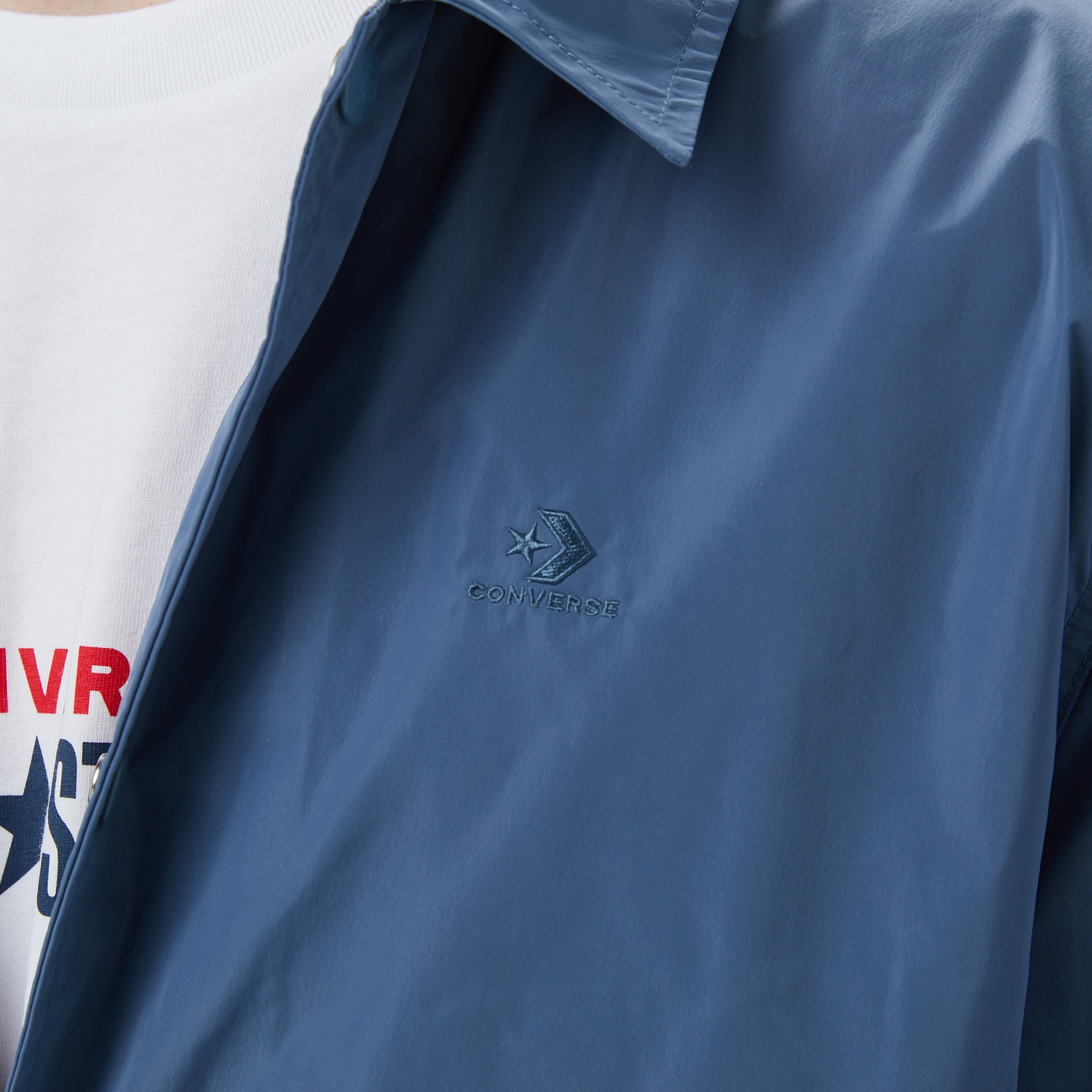 Converse Unisex Mavi Yağmurluk