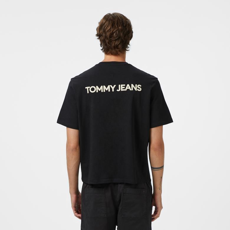 Tommy Jeans 90S Pop Classic Erkek Siyah T-Shirt