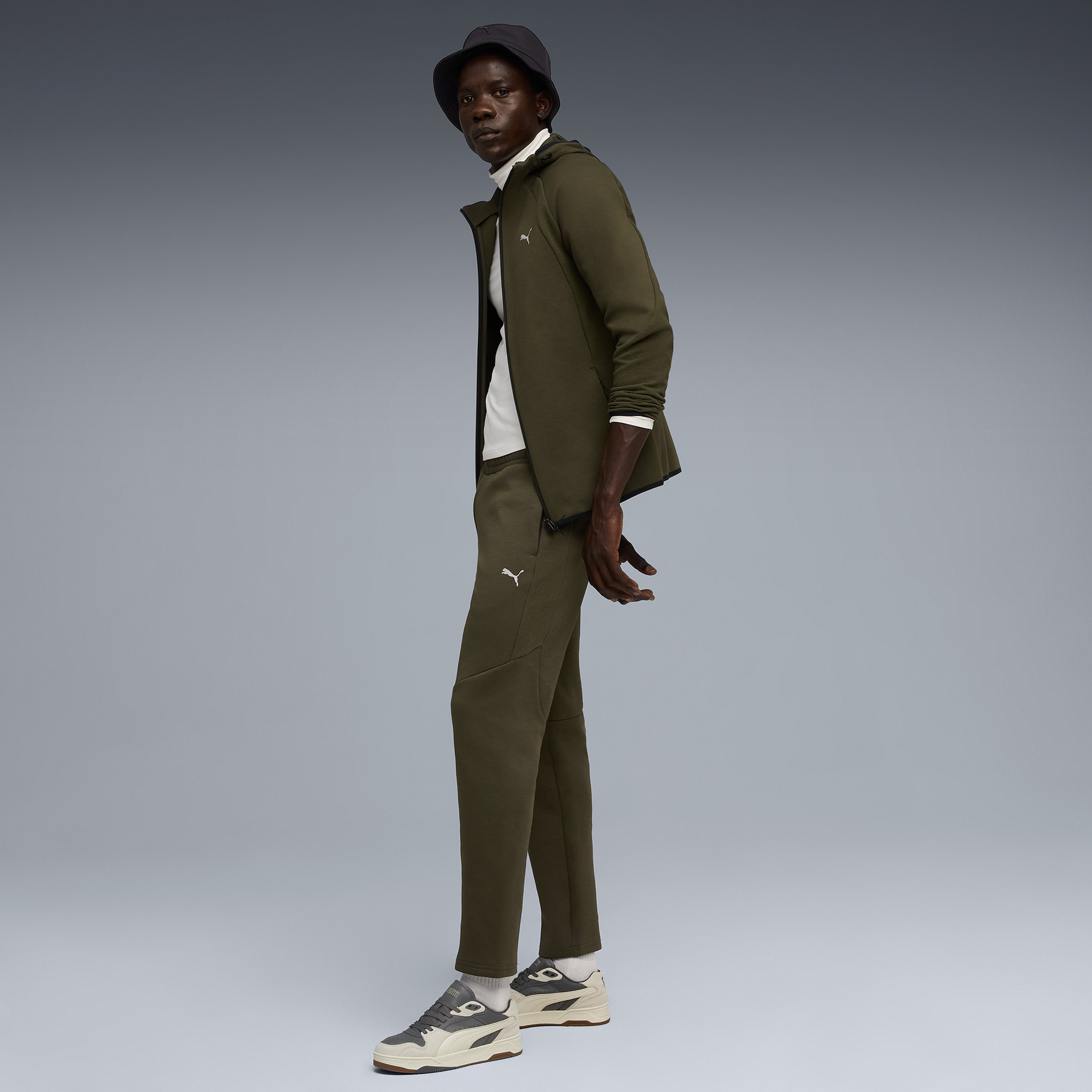 Puma Evostripe Fz Dk Erkek Haki Eşofman Üstü