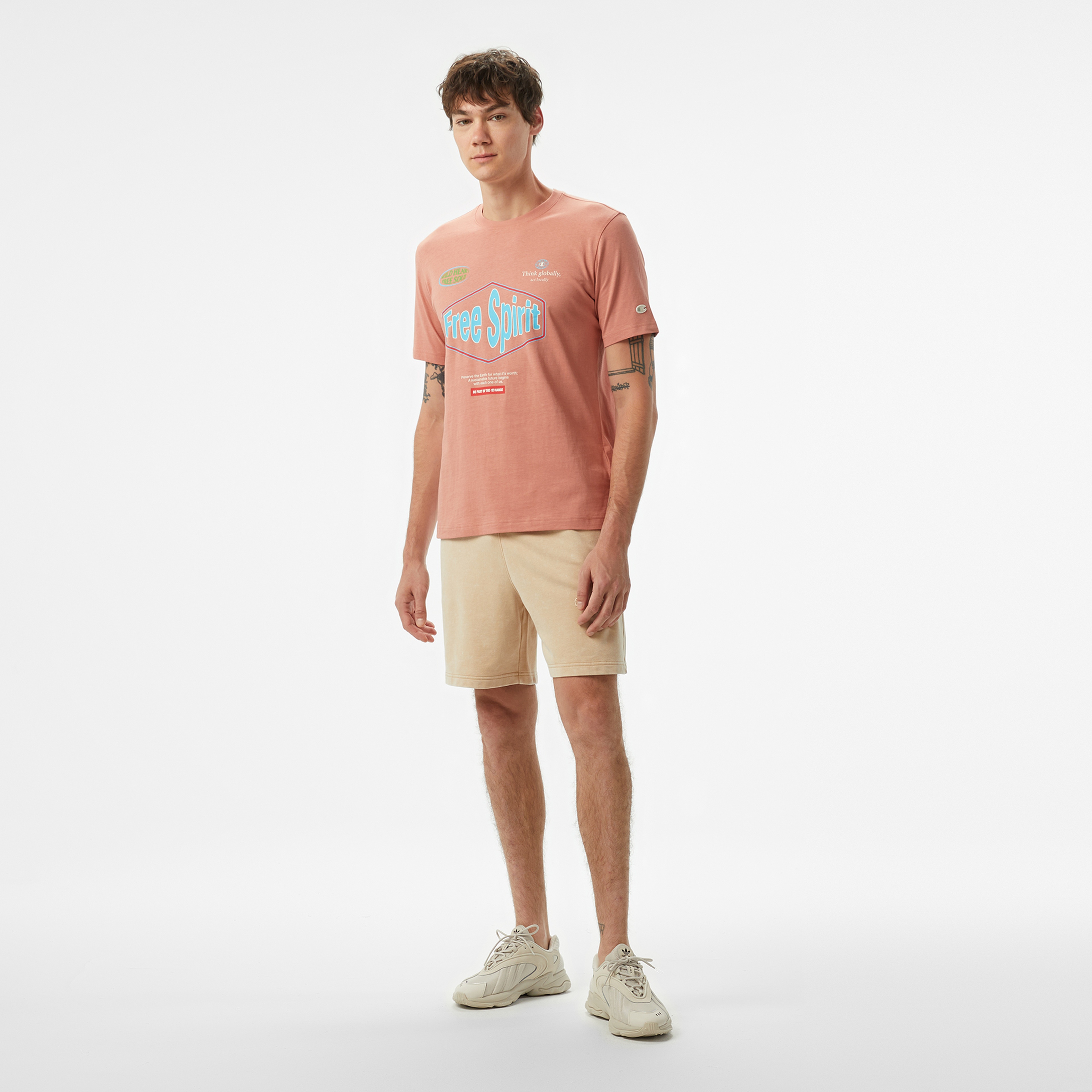 Champion Erkek Beyaz T-Shirt