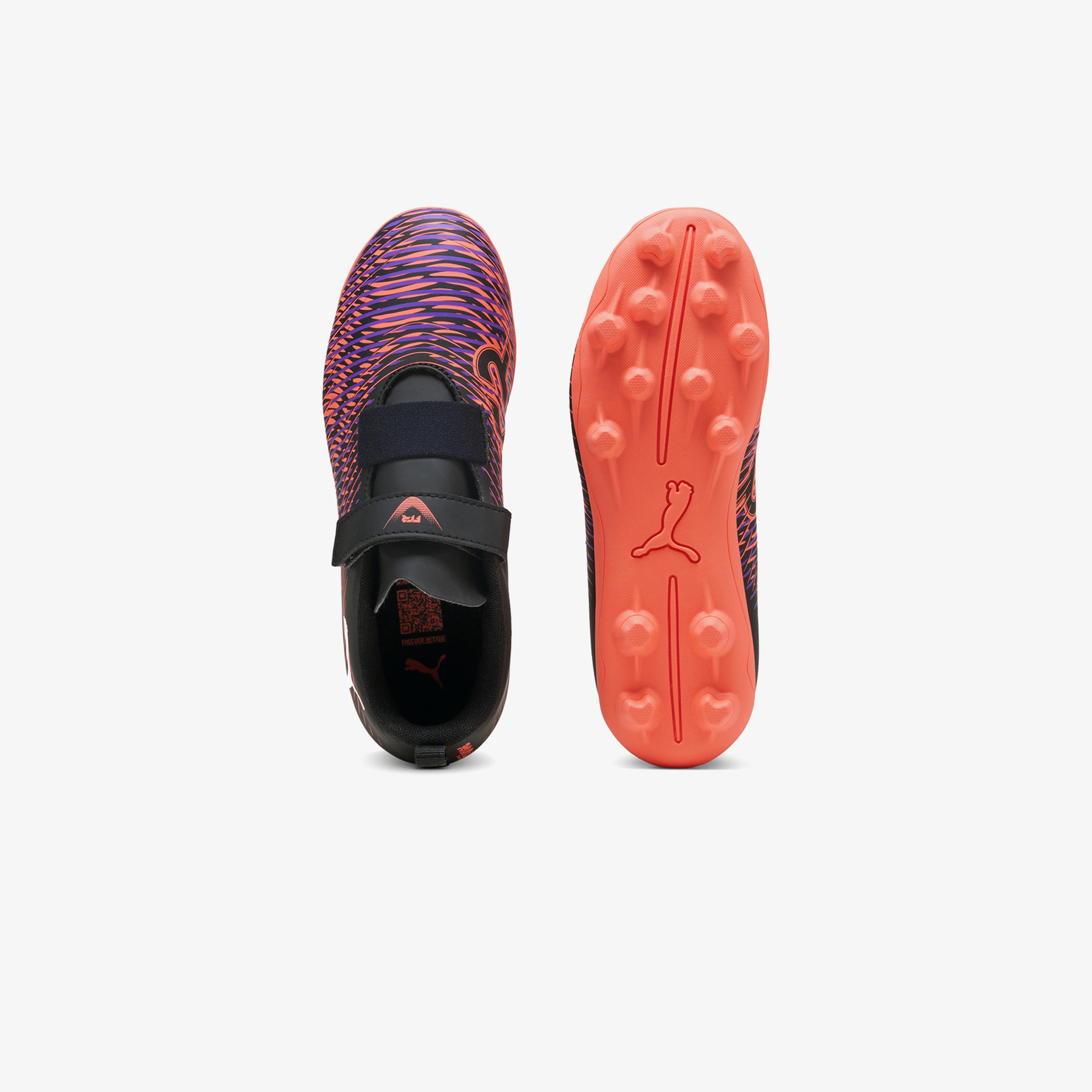 Puma Future Match 8 Low Fg Çocuk Renkli Cırtcırtlı Çim Saha Kramponu