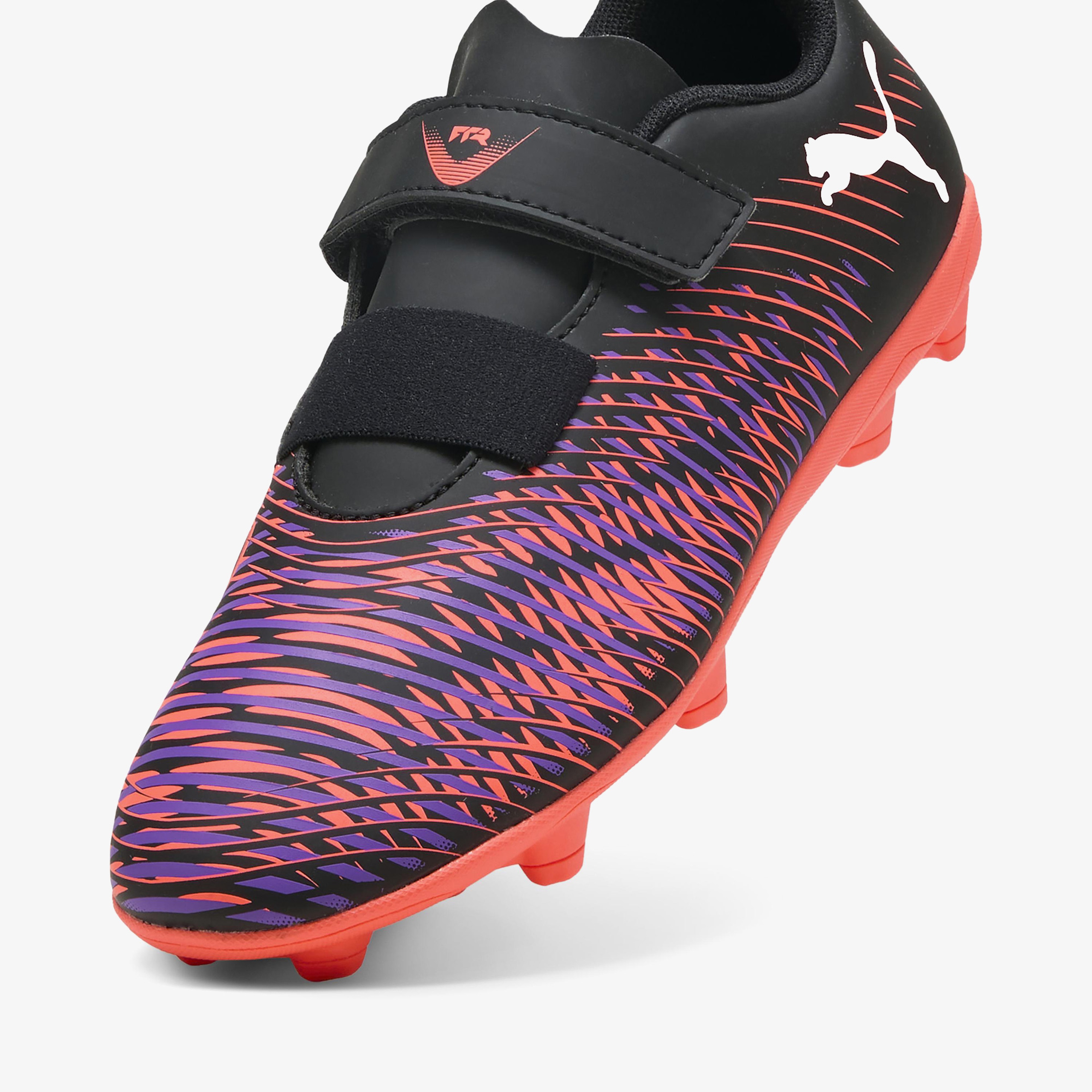 Puma Future Match 8 Low Fg Çocuk Renkli Cırtcırtlı Çim Saha Kramponu