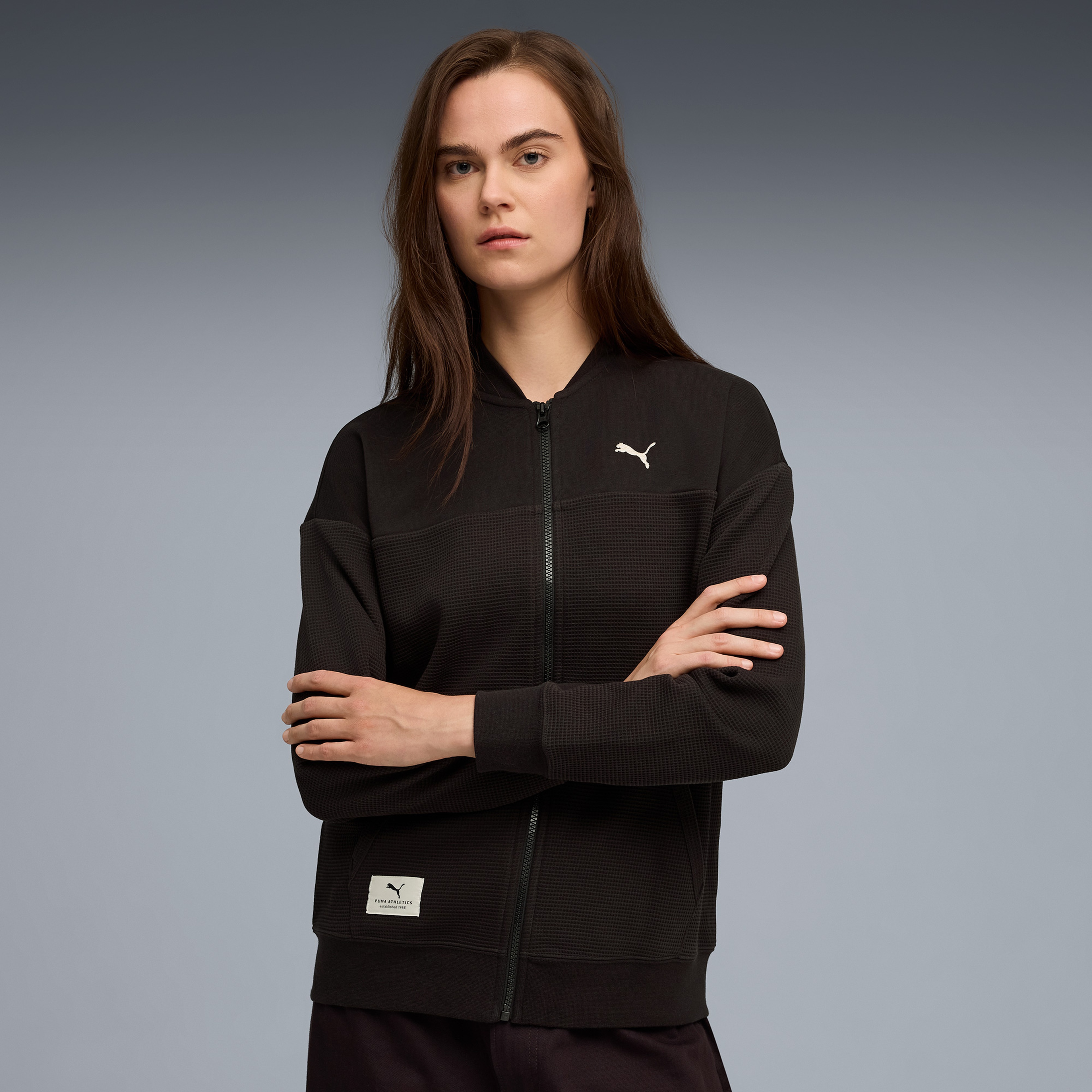 Puma Class Full-Zip Kadın Siyah Ceket