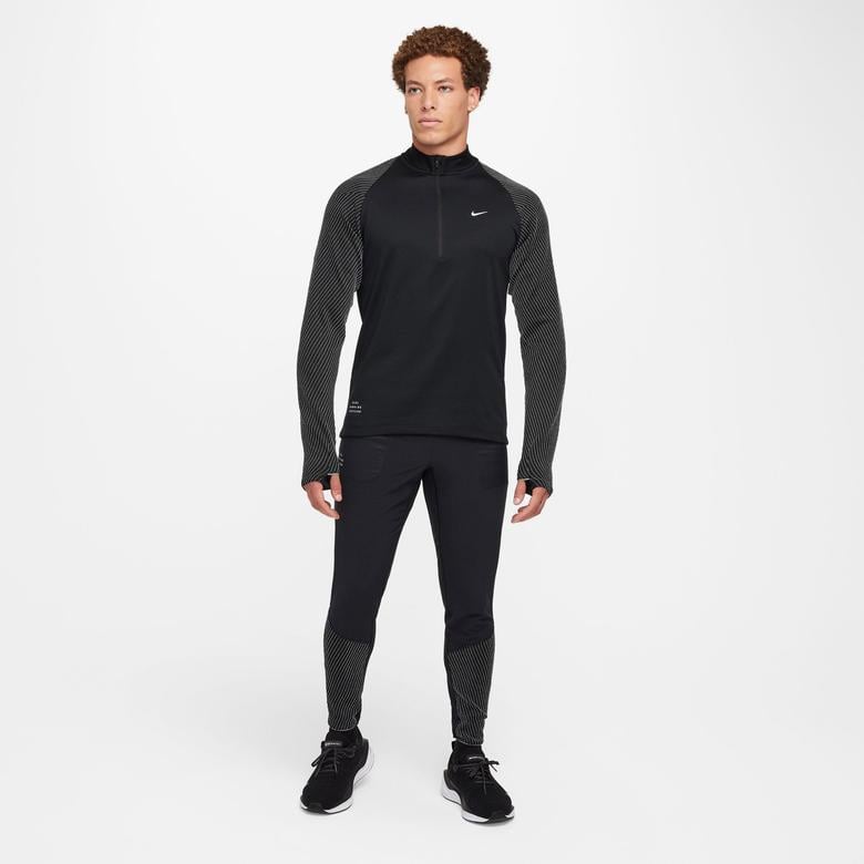 Nike Dri Fit Run Divison Half Zipped Erkek Siyah Koşu Üstü