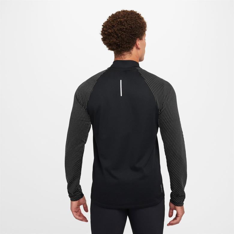 Nike Dri Fit Run Divison Half Zipped Erkek Siyah Koşu Üstü