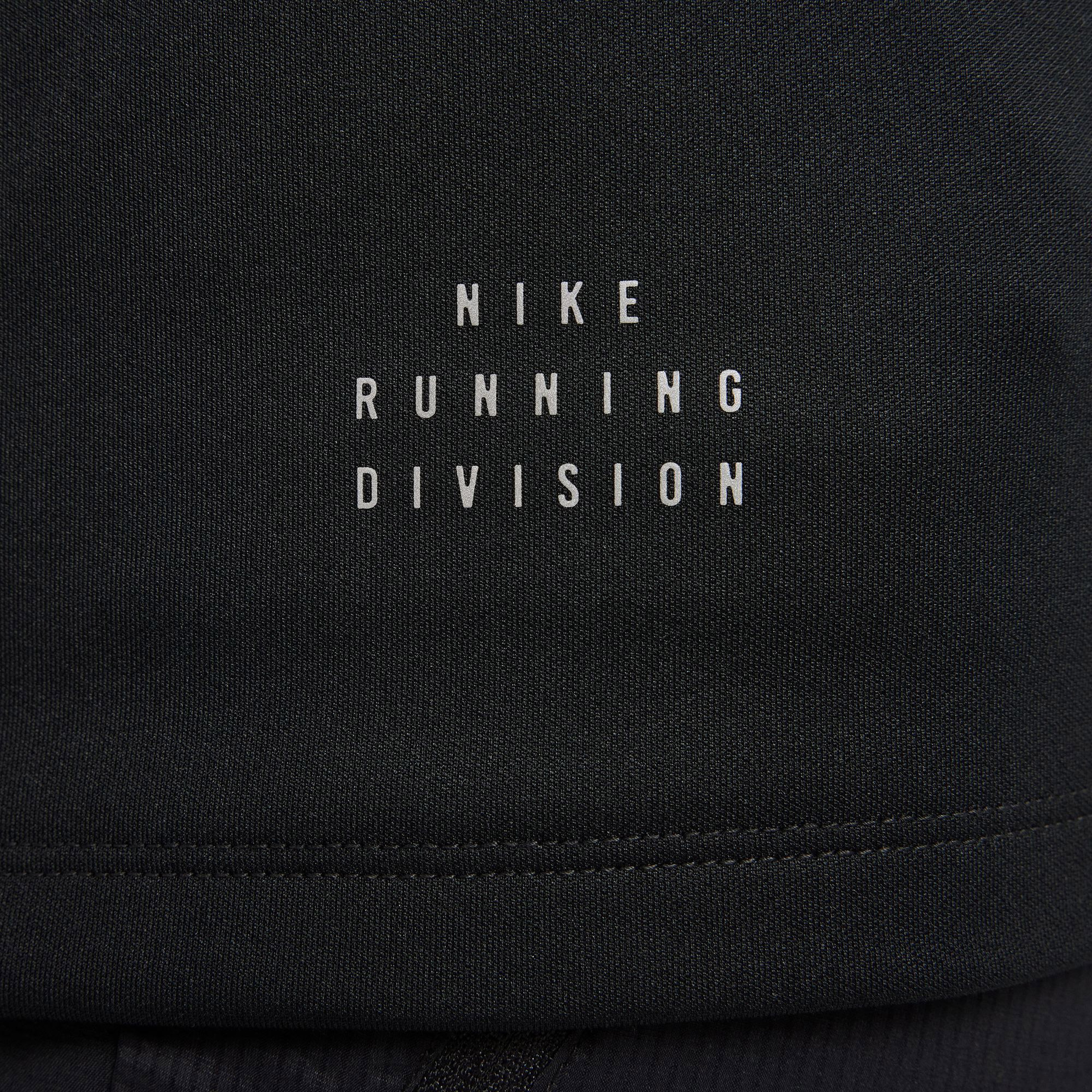 Nike Dri Fit Run Divison Half Zipped Erkek Siyah Koşu Üstü