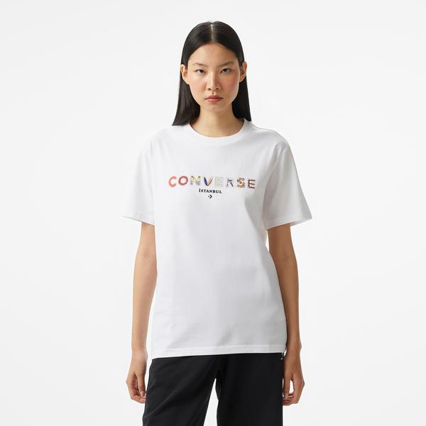 Converse Classic Unisex Beyaz T-Shirt
