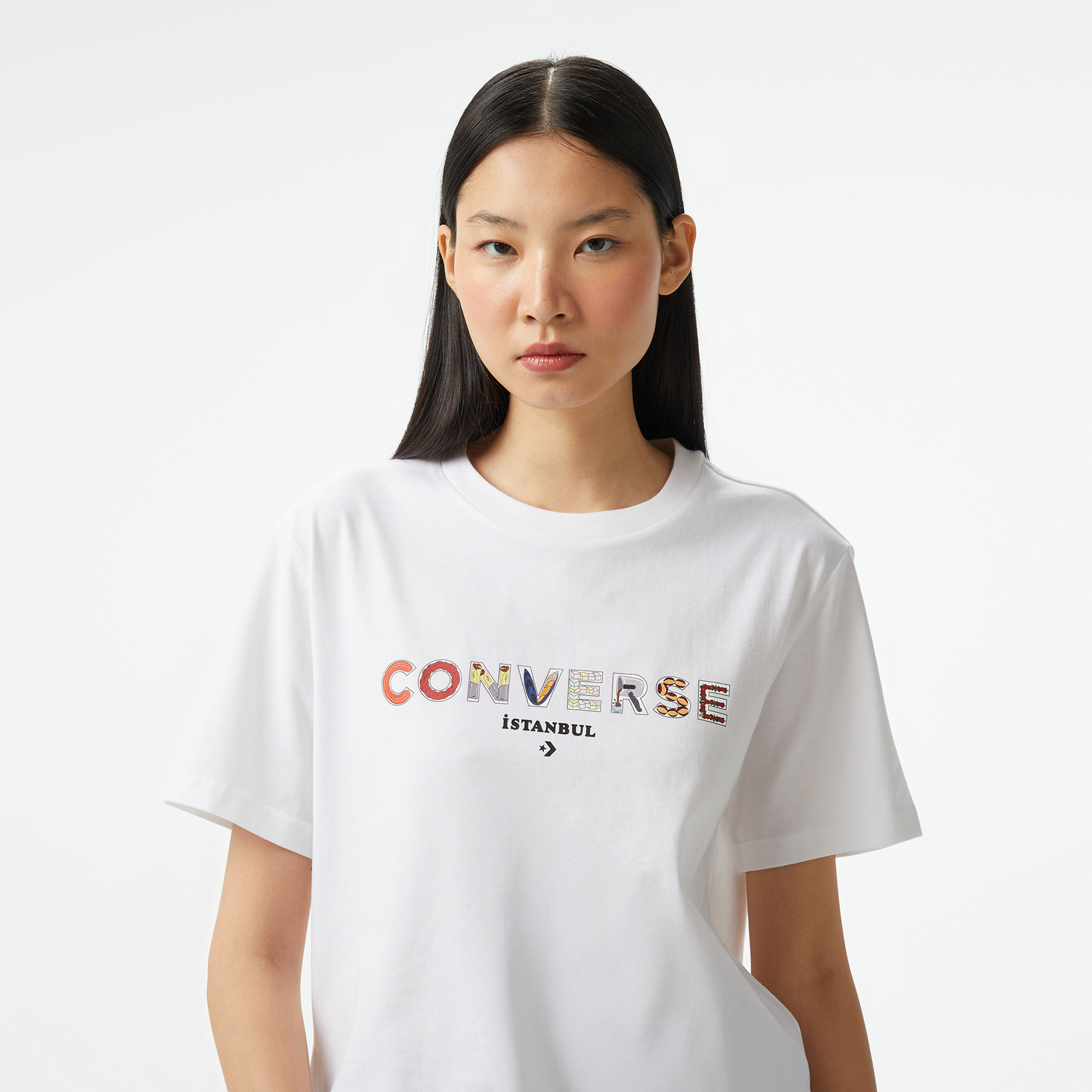 Converse Classic Unisex Beyaz T-Shirt