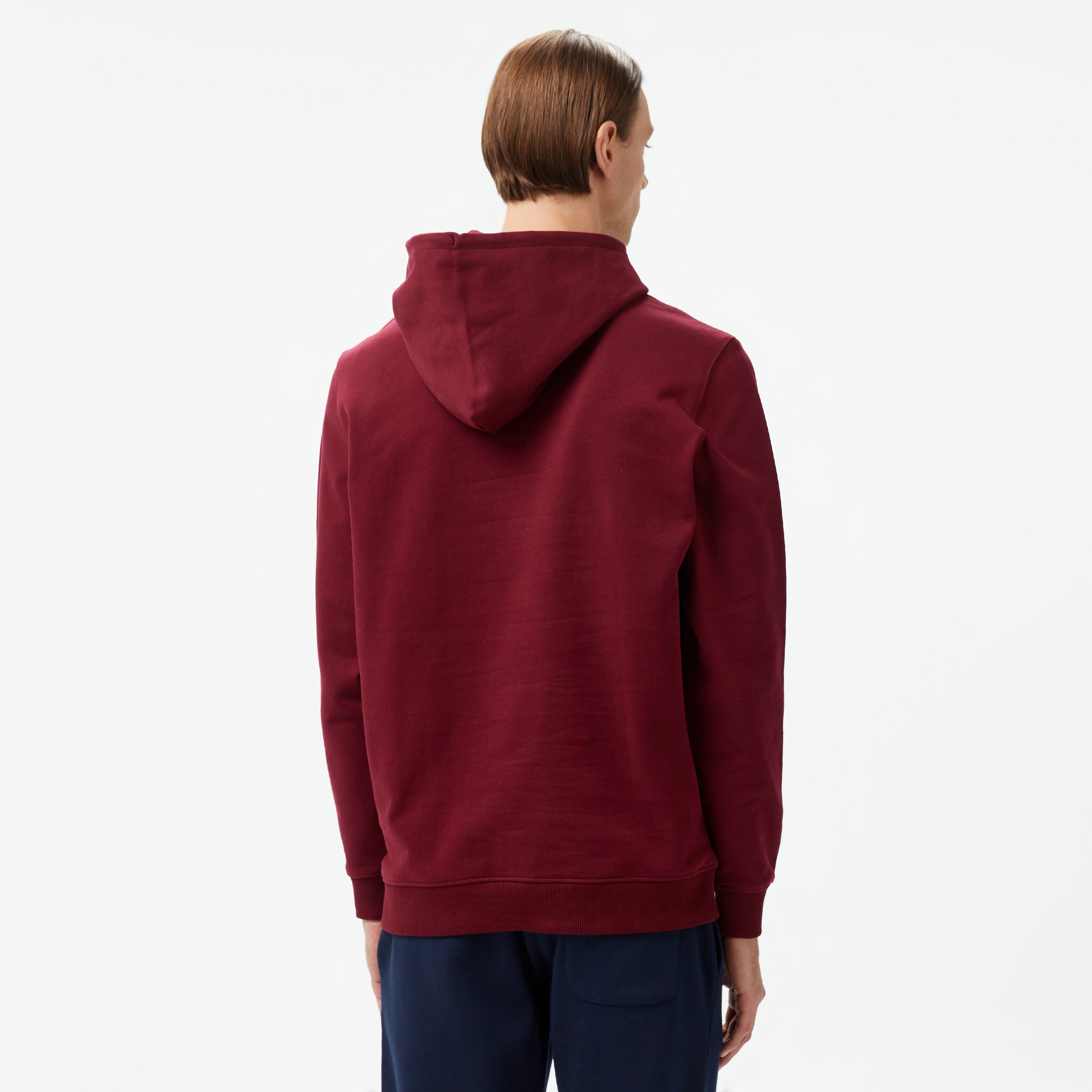 Tommy Hilfiger Jeans Tj Flag Crest Hood Erkek Bordo Hoodie