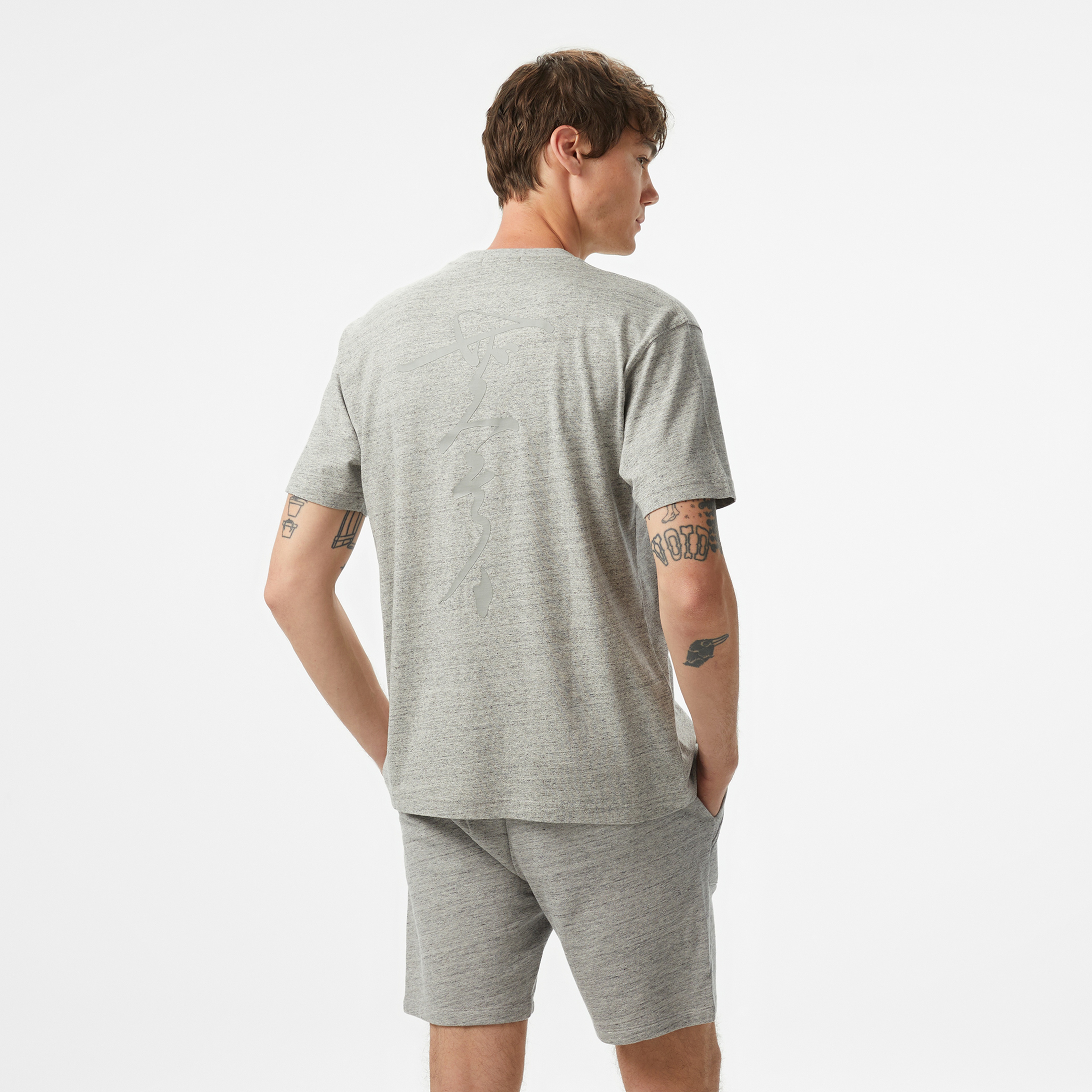 The Stay Line Haruka Oversized Erkek Gri T-Shirt