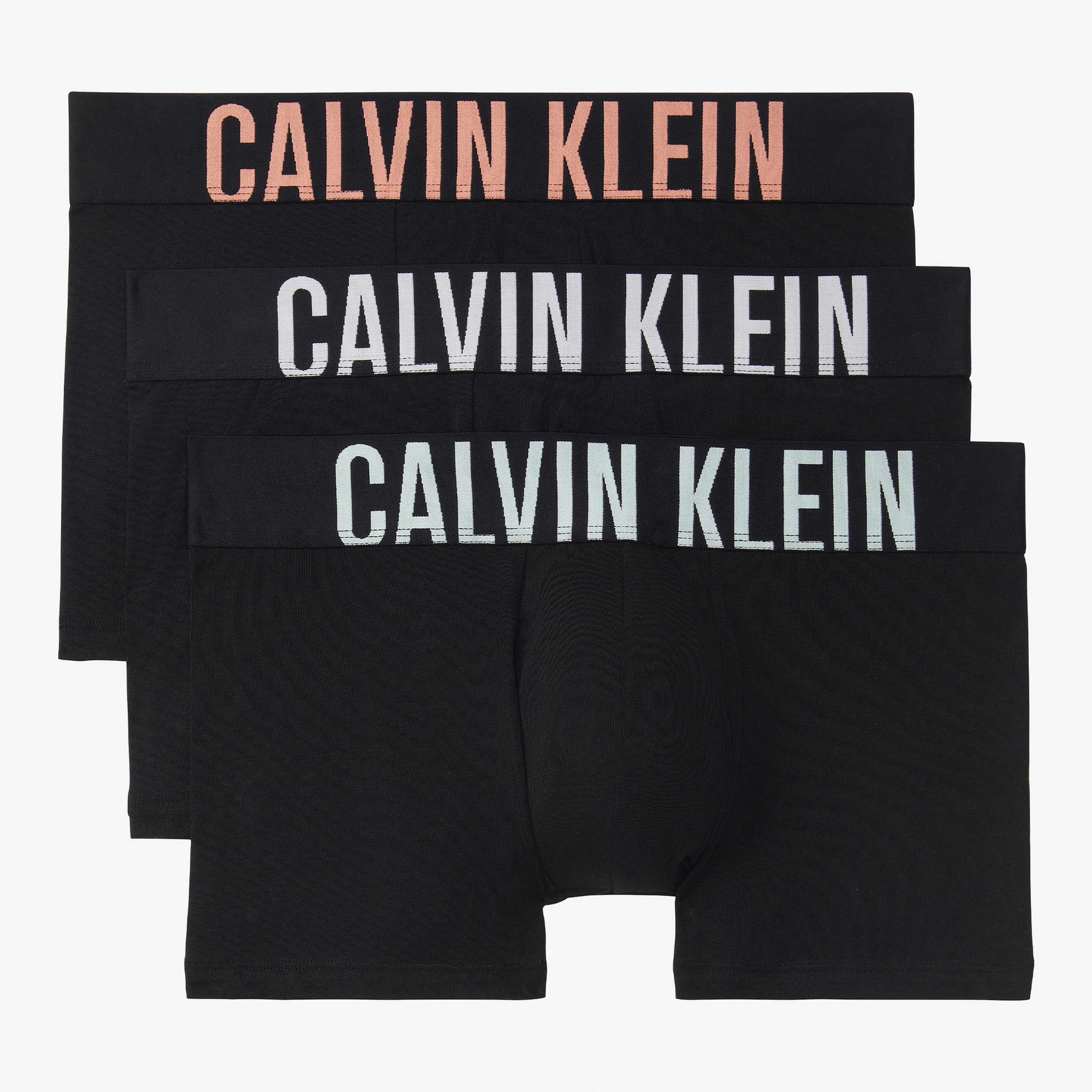 Calvin Klein Logolu Bel Lastikli Erkek Siyah 3'lü Boxer