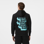 Tommy Jeans Badge Logo Erkek Siyah Sweatshirt