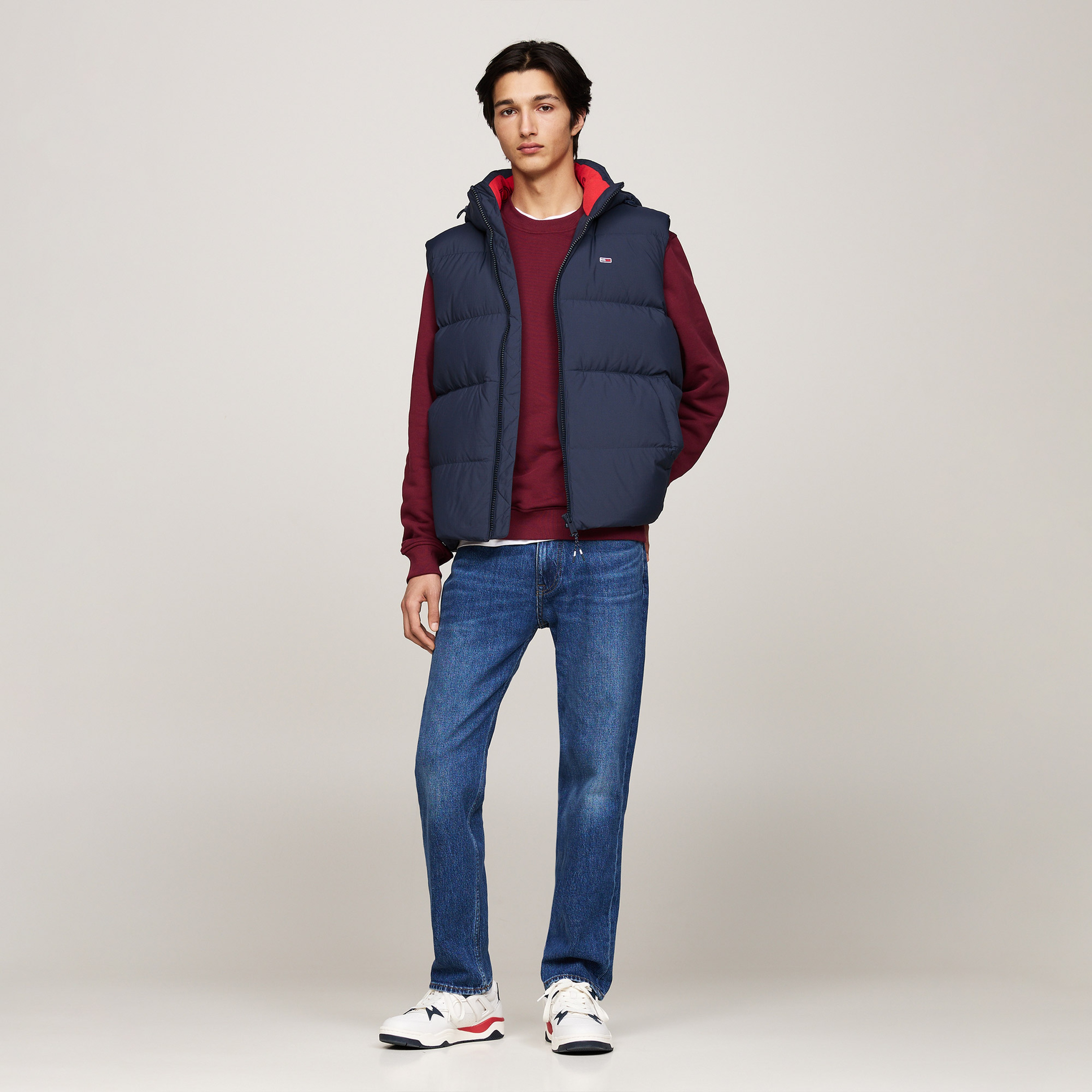 Tommy Jeans Erkek Mavi Yelek