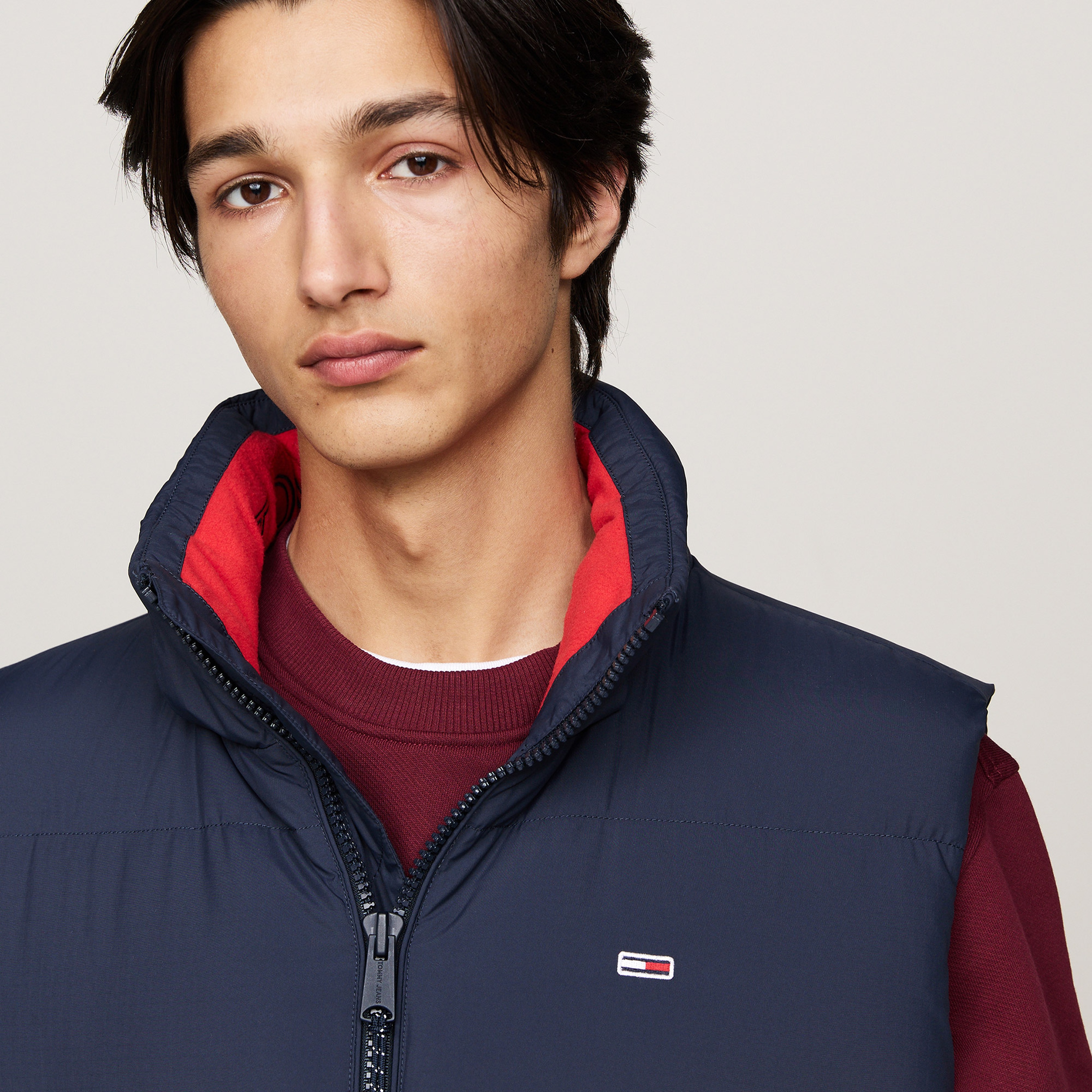 Tommy Jeans Erkek Mavi Yelek