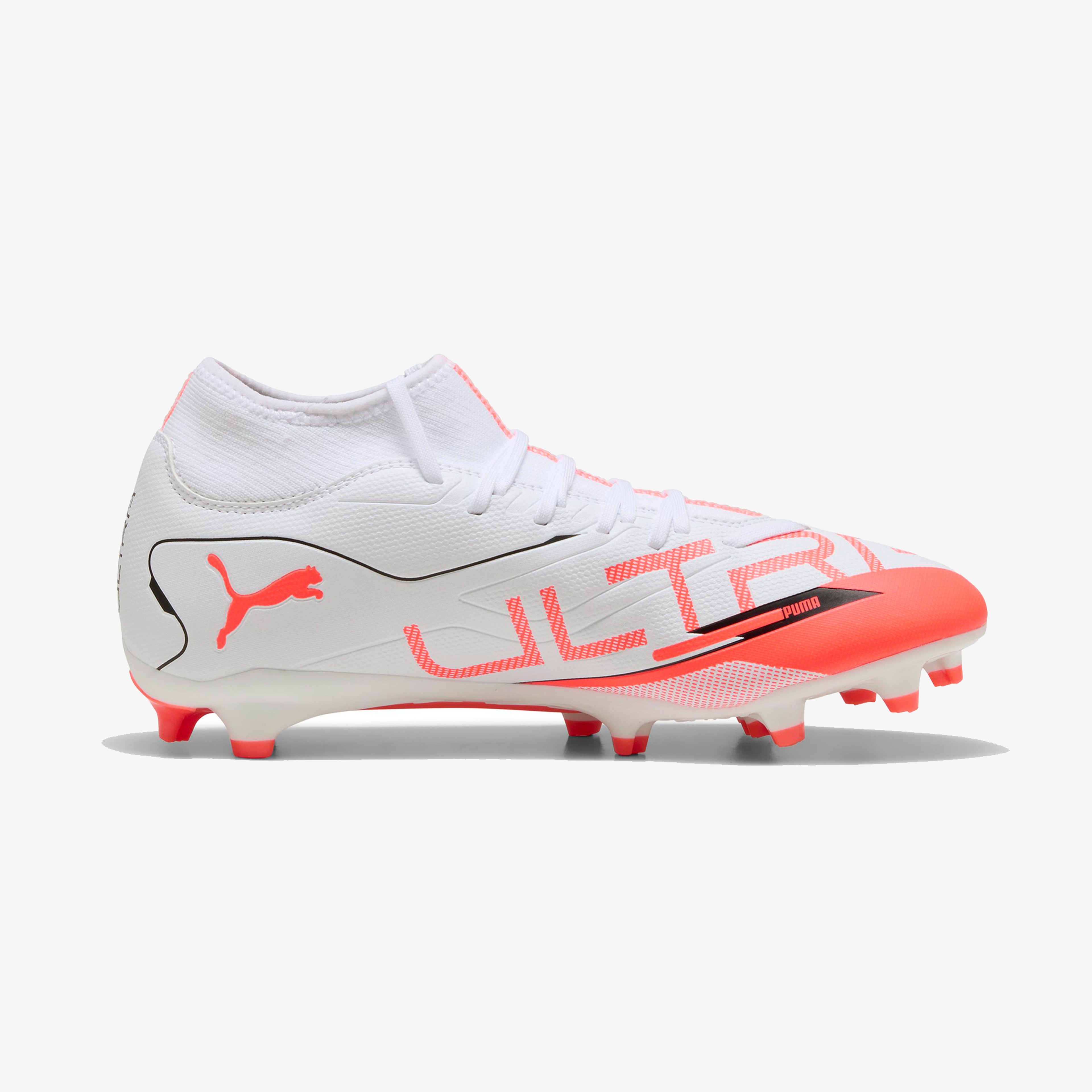 Puma Ultra 5 Play+ Fg/Ag Erkek Beyaz Çim Saha Kramponu