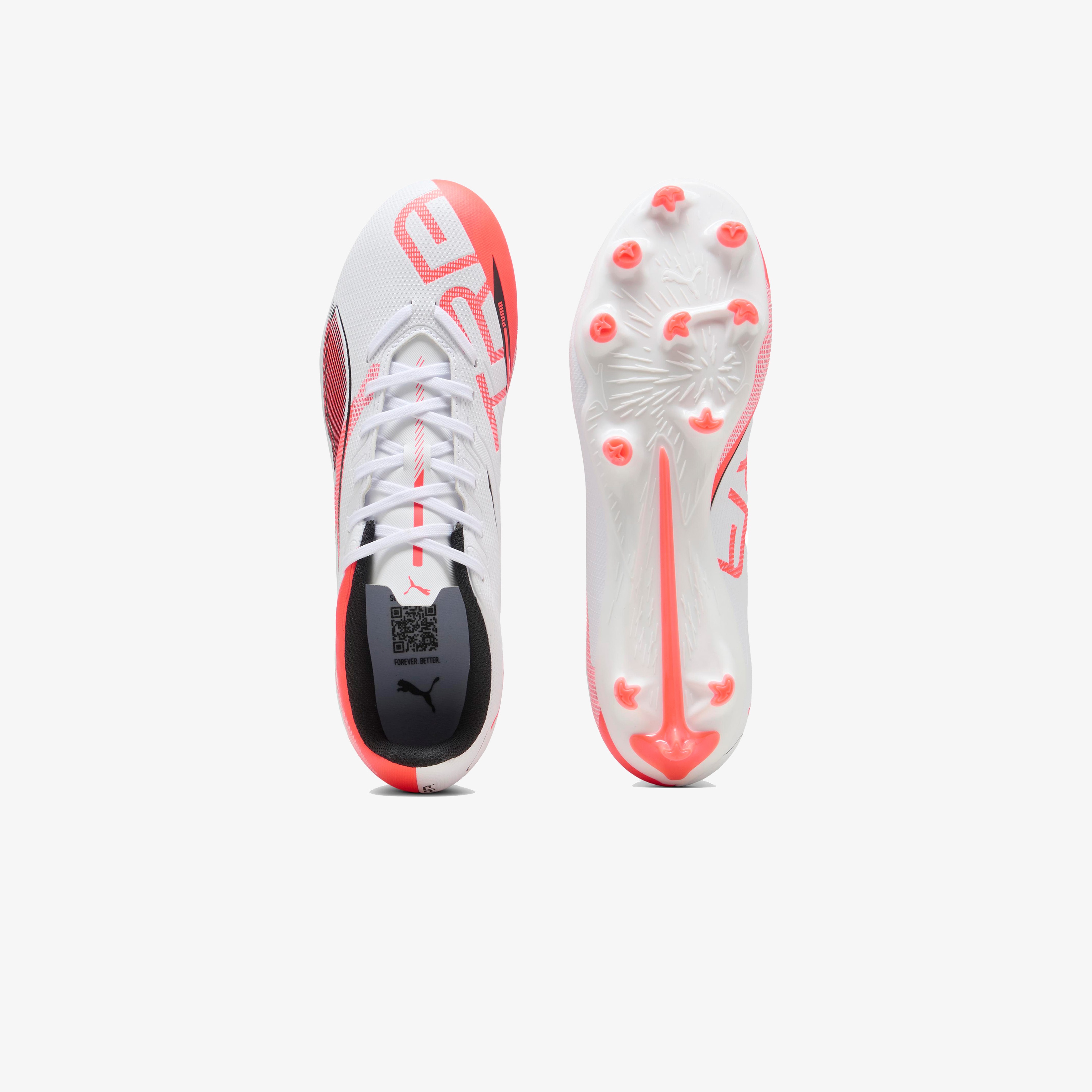 Puma Ultra 5 Play Fg/Ag Erkek Beyaz Çim Saha Kramponu