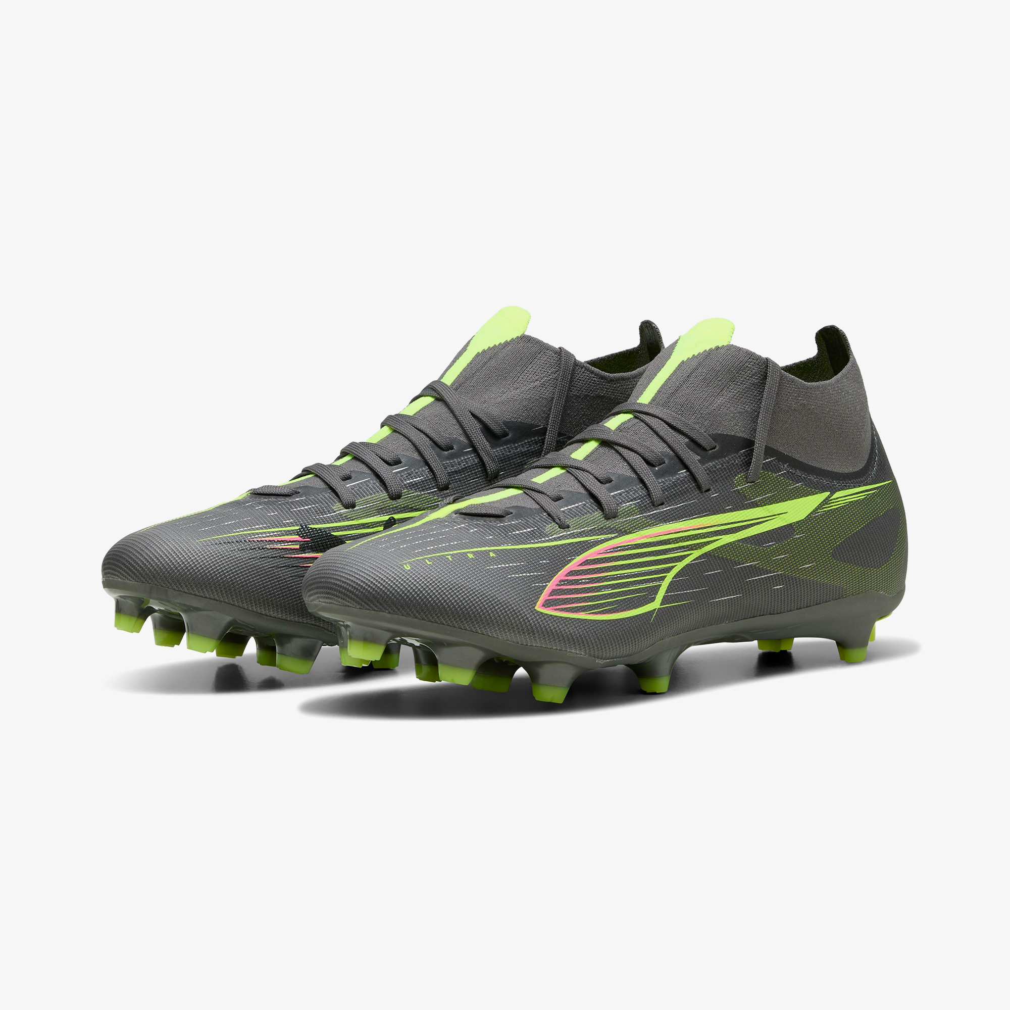 Puma Ultra 5 Match+ Fg/Ag Erkek Gri Çim Saha Kramponu
