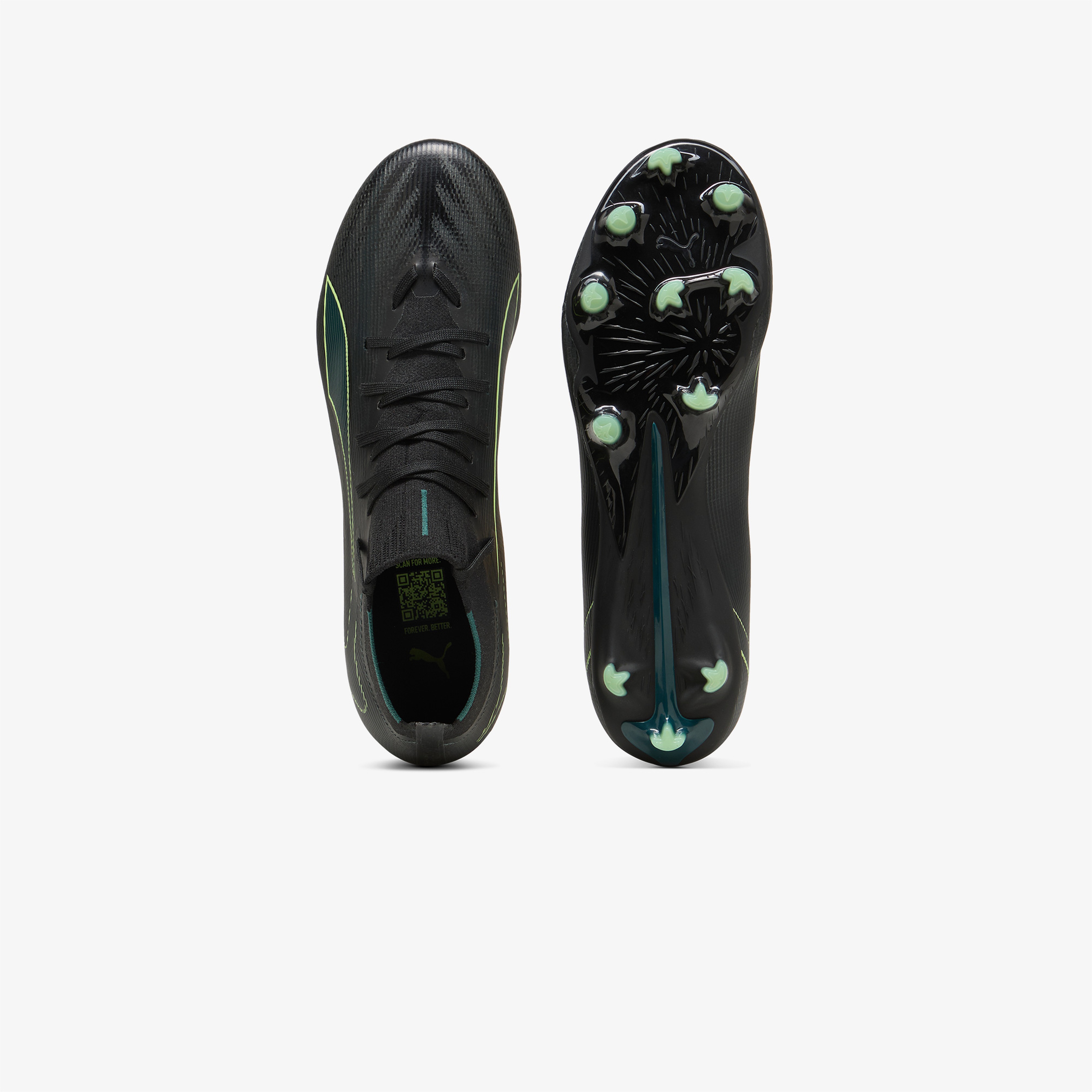 Puma Ultra 6 Match+ Fg-Ag Erkek Siyah Çim Saha Kramponu