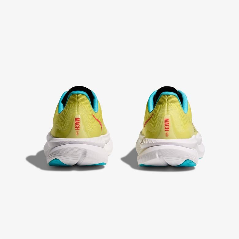 Hoka Mach 6 Erkek Sarı Yol Koşu Ayakkabısı