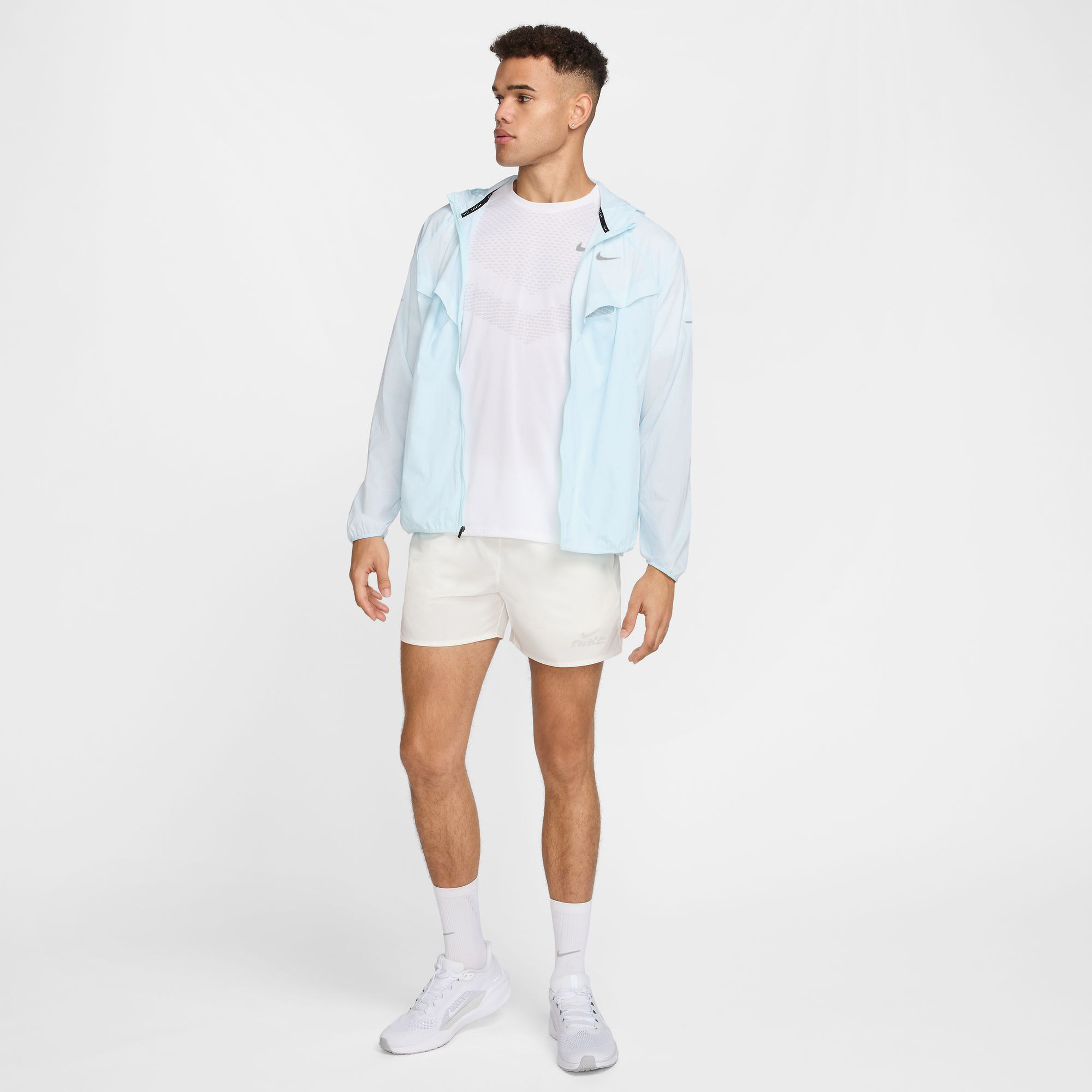 Nike Stride Erkek Mavi Koşu Ceketi