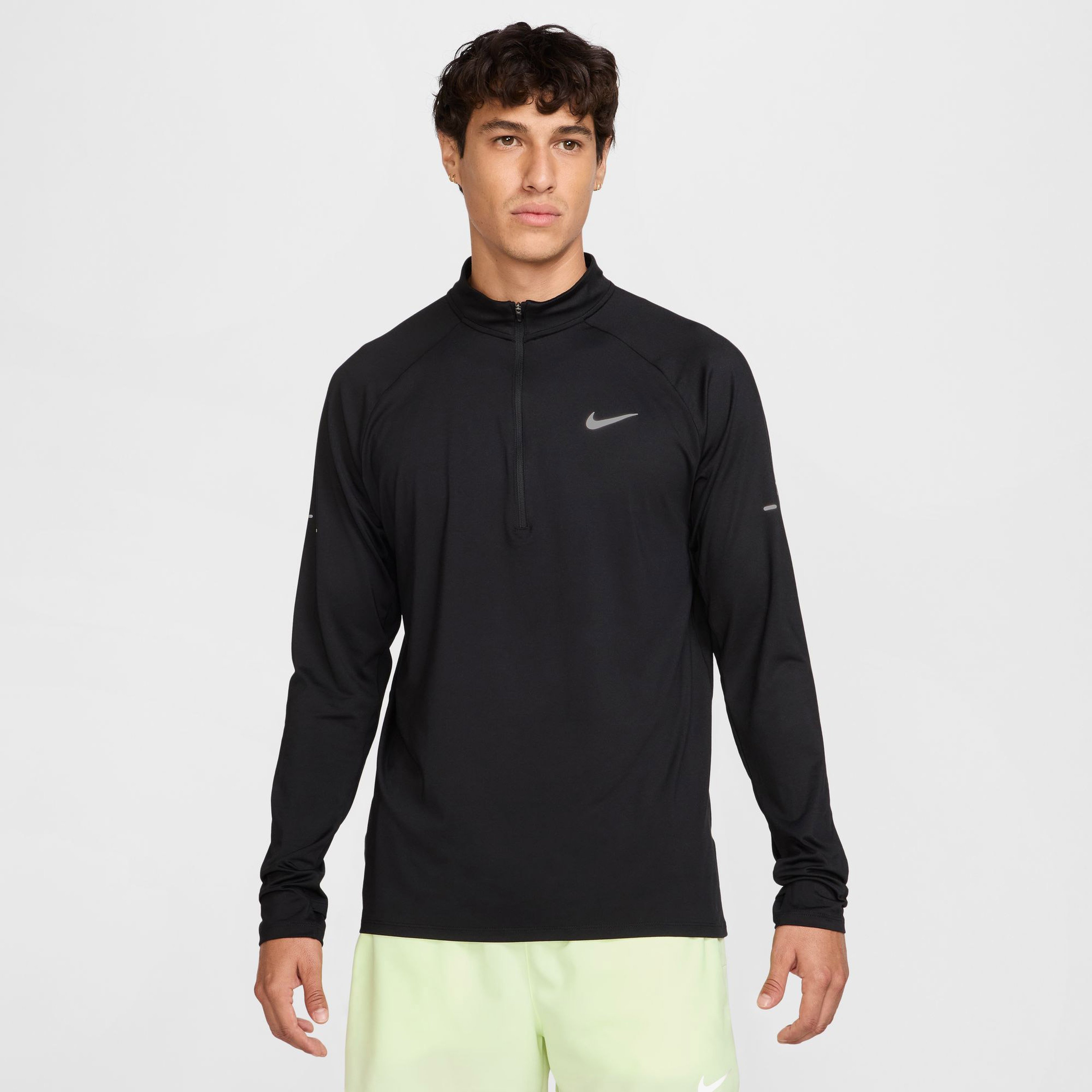 Nike Stride Erkek Siyah Koşu Sweatshirt