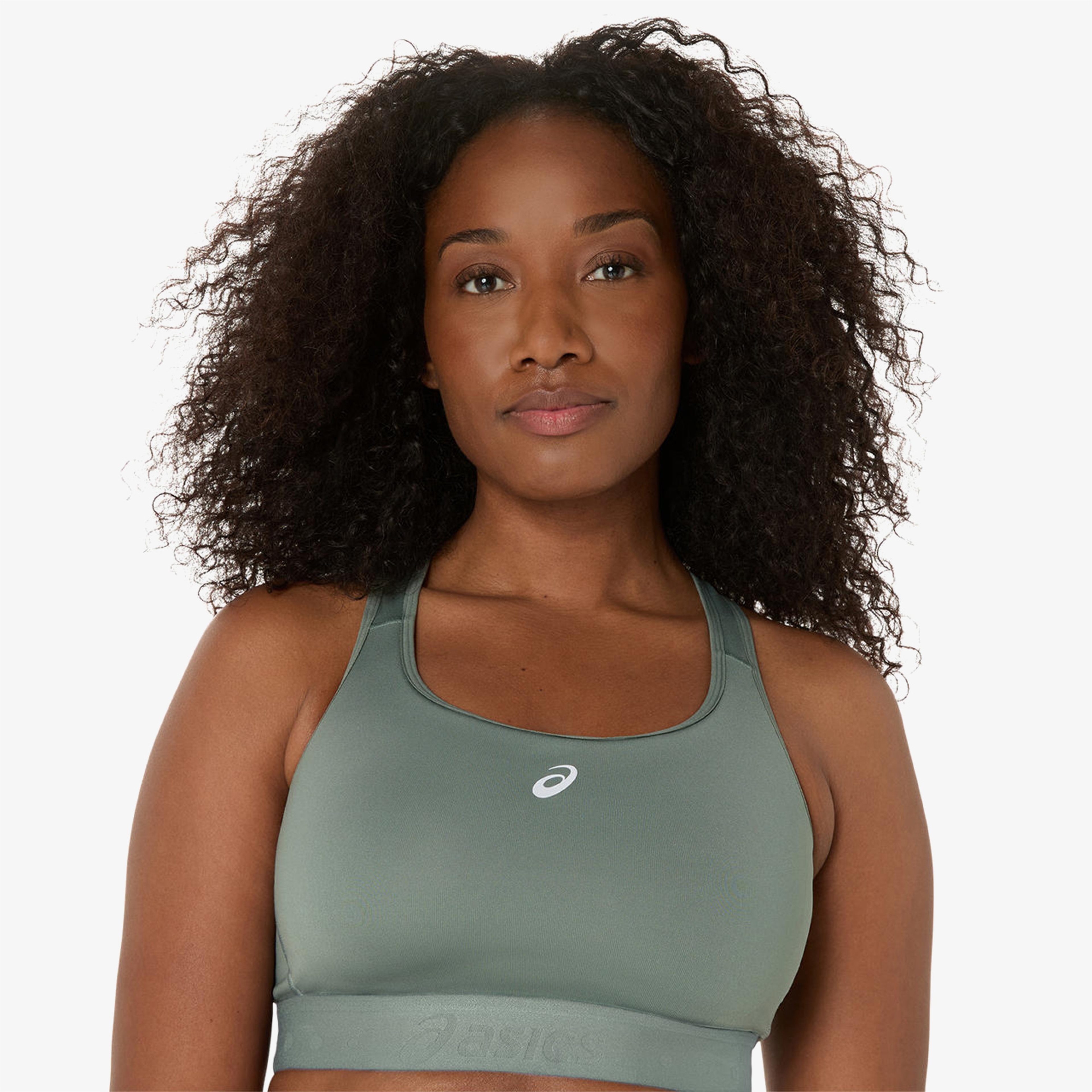 Asics Road Compression Kadın Yeşil Koşu Bra
