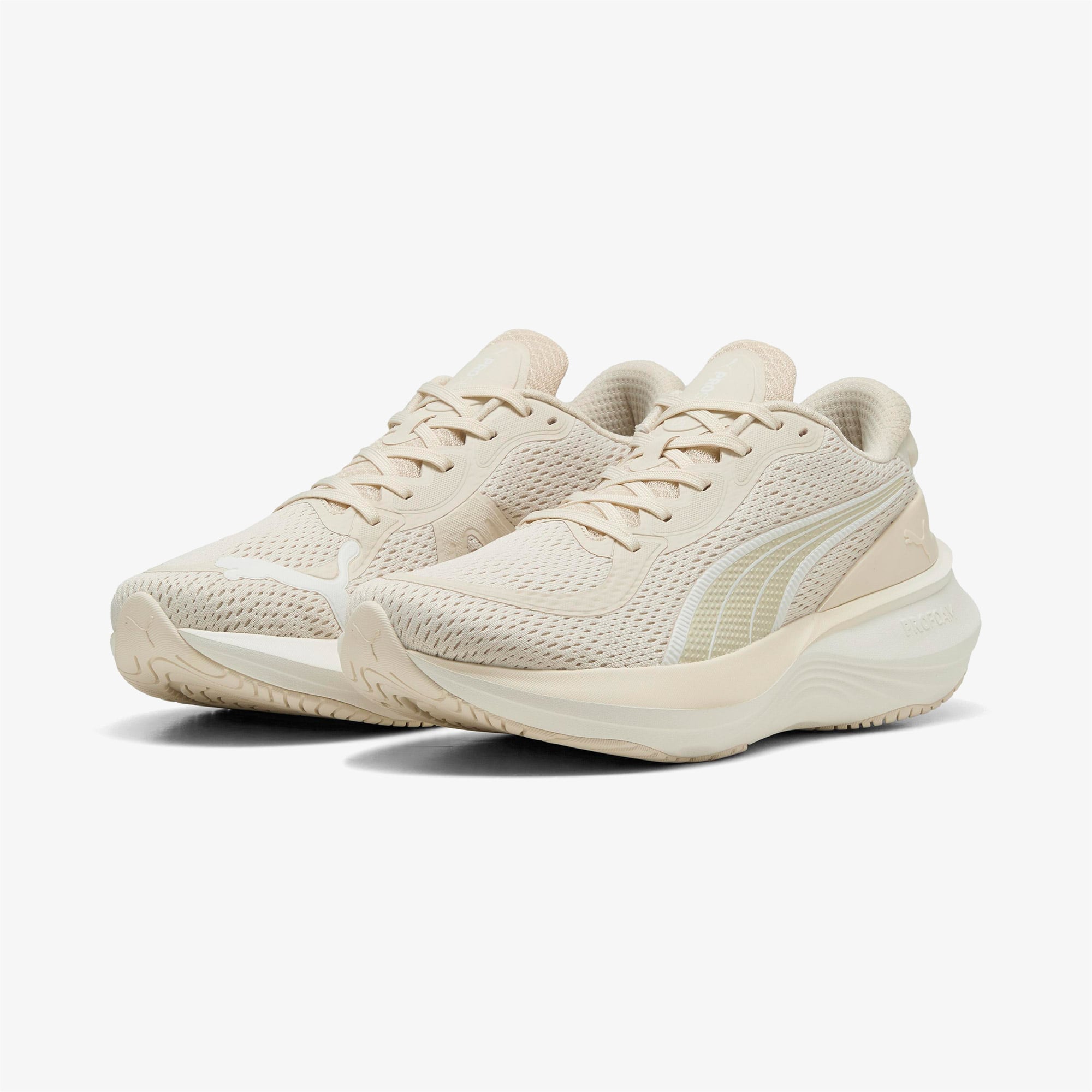 Puma Scend Pro 2 Erkek Krem Koşu Ayakkabısı