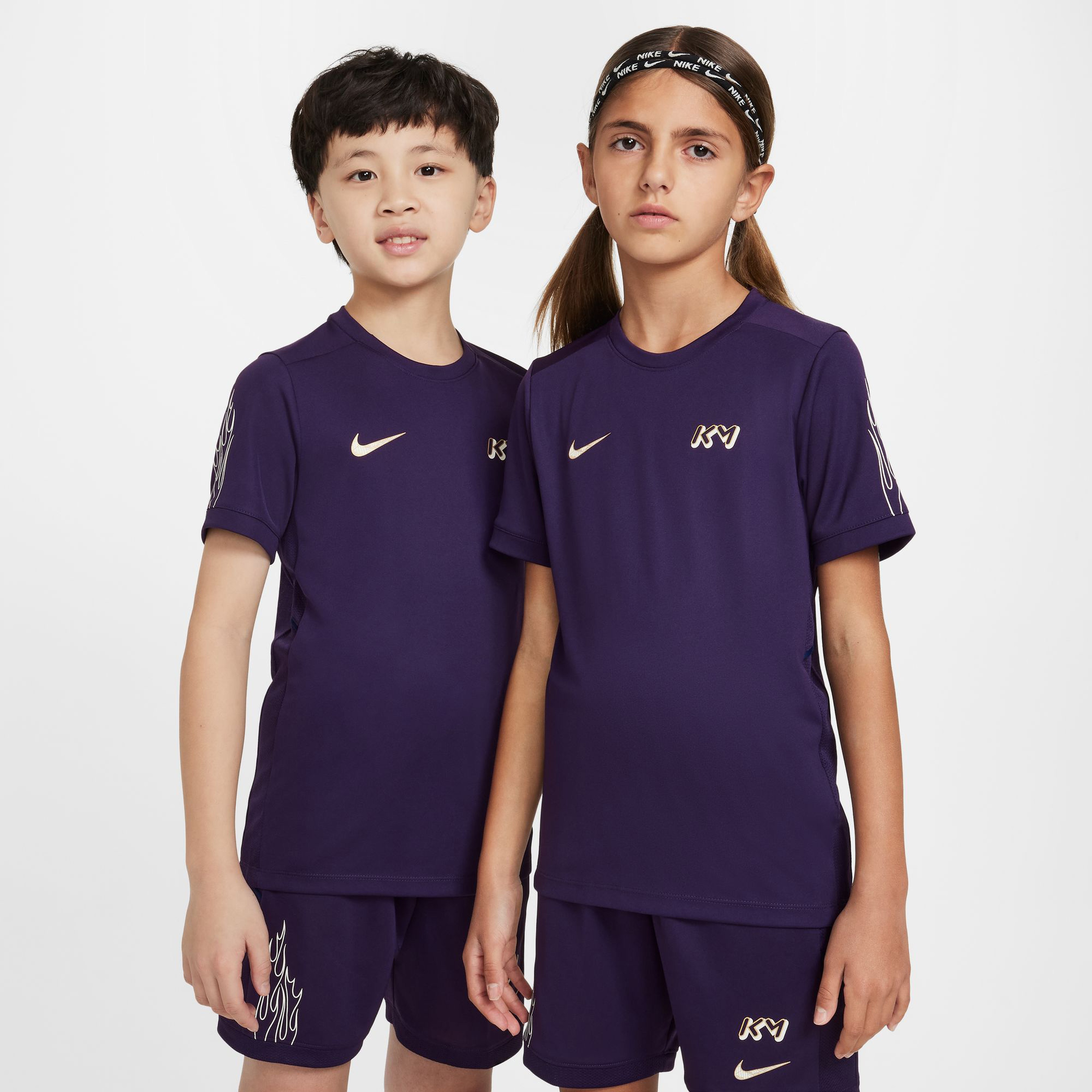 Nike Kylian Mbappé Academy Çocuk Mor T-Shirt