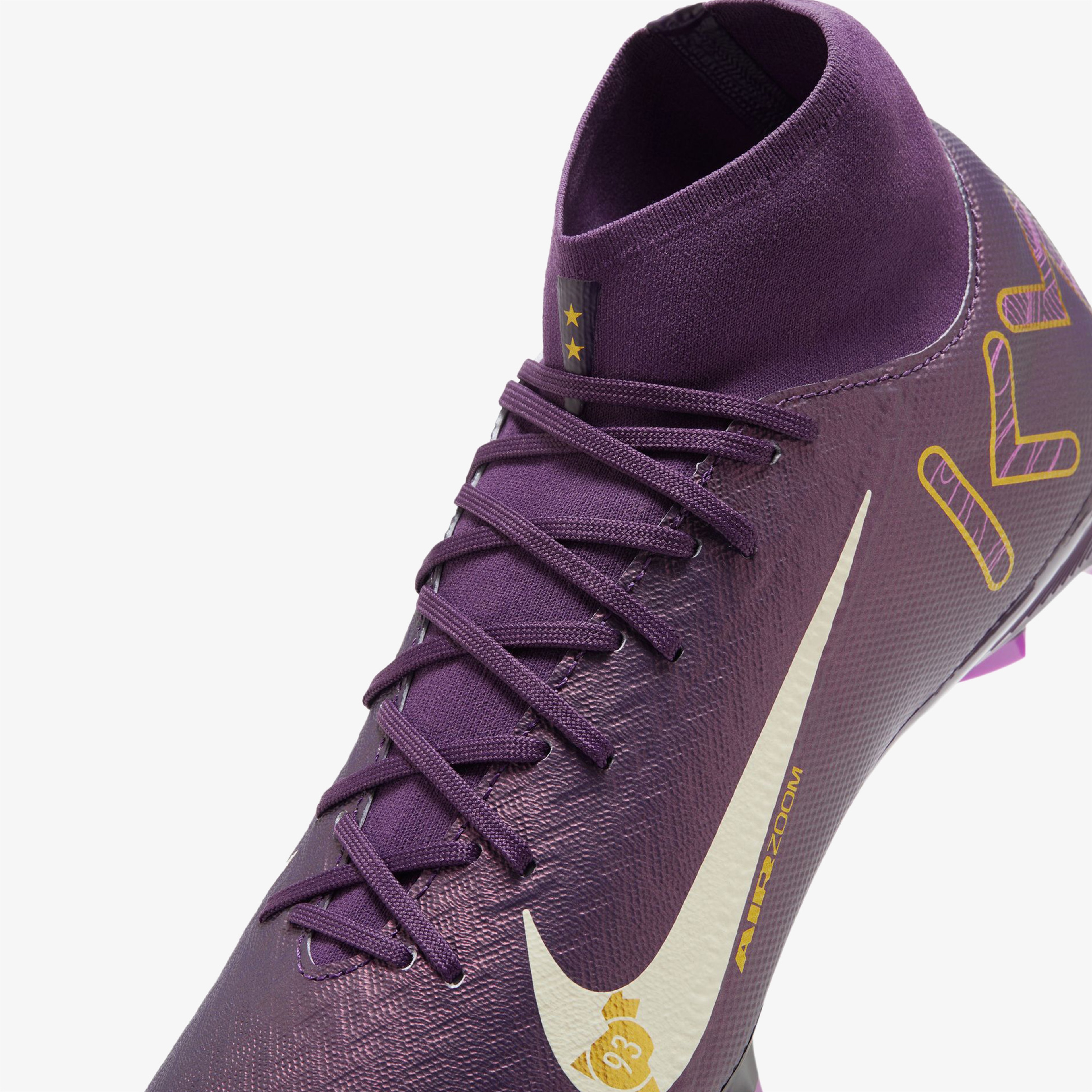 Nike Mercurial Superfly 10 Academy "Kylian Mbappe" Erkek Mor Çim Saha Kramponu