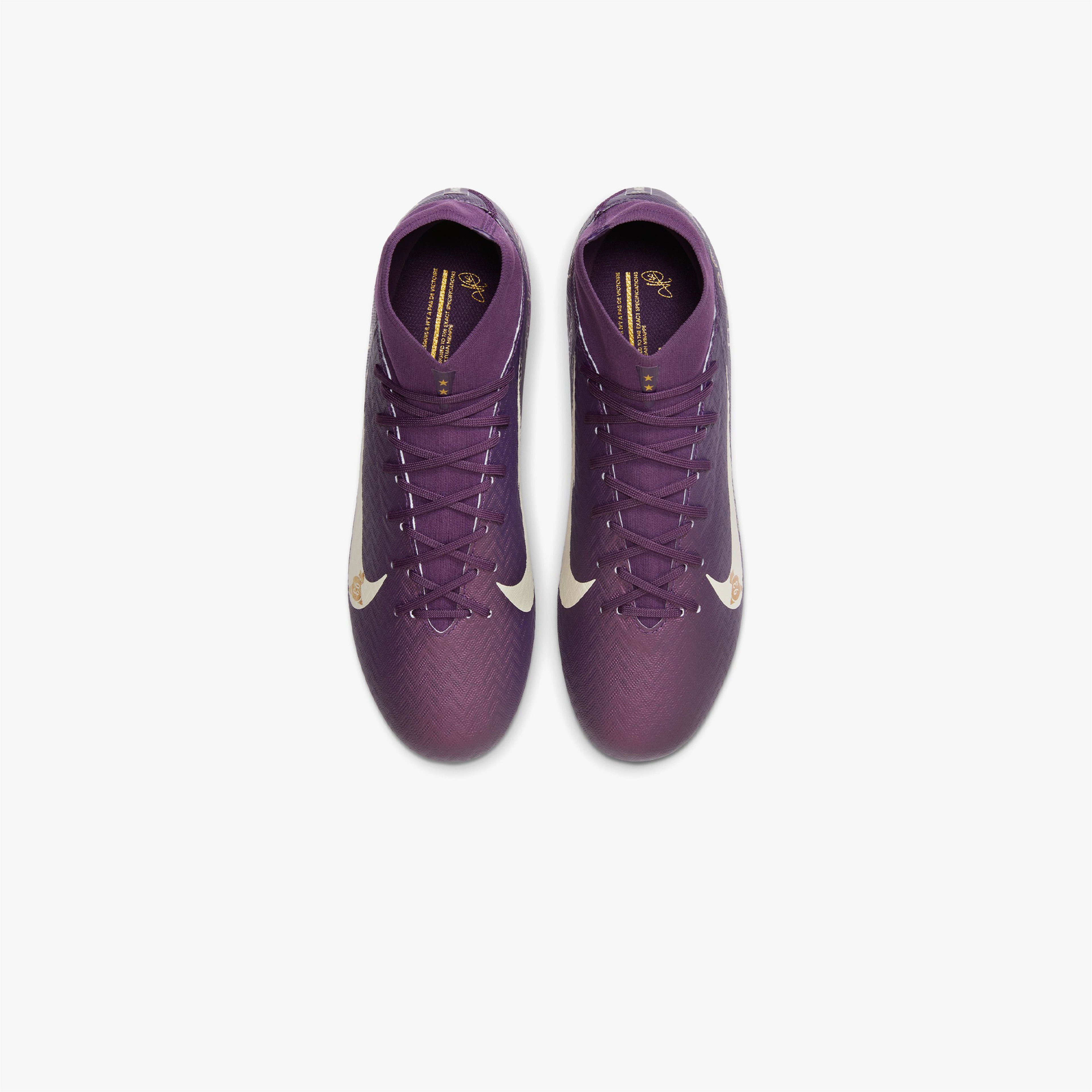 Nike Mercurial Superfly 10 Academy "Kylian Mbappe" Erkek Mor Çim Saha Kramponu