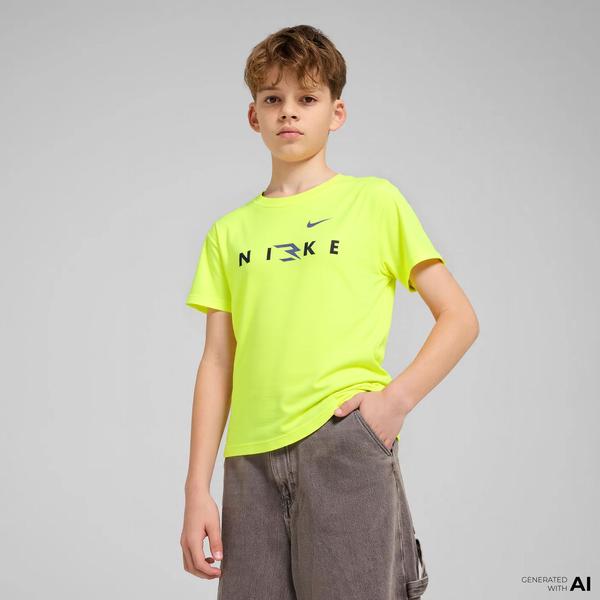 Nike Rwb Dual Logo Dri Fit Çocuk Yeşil T-Shirt